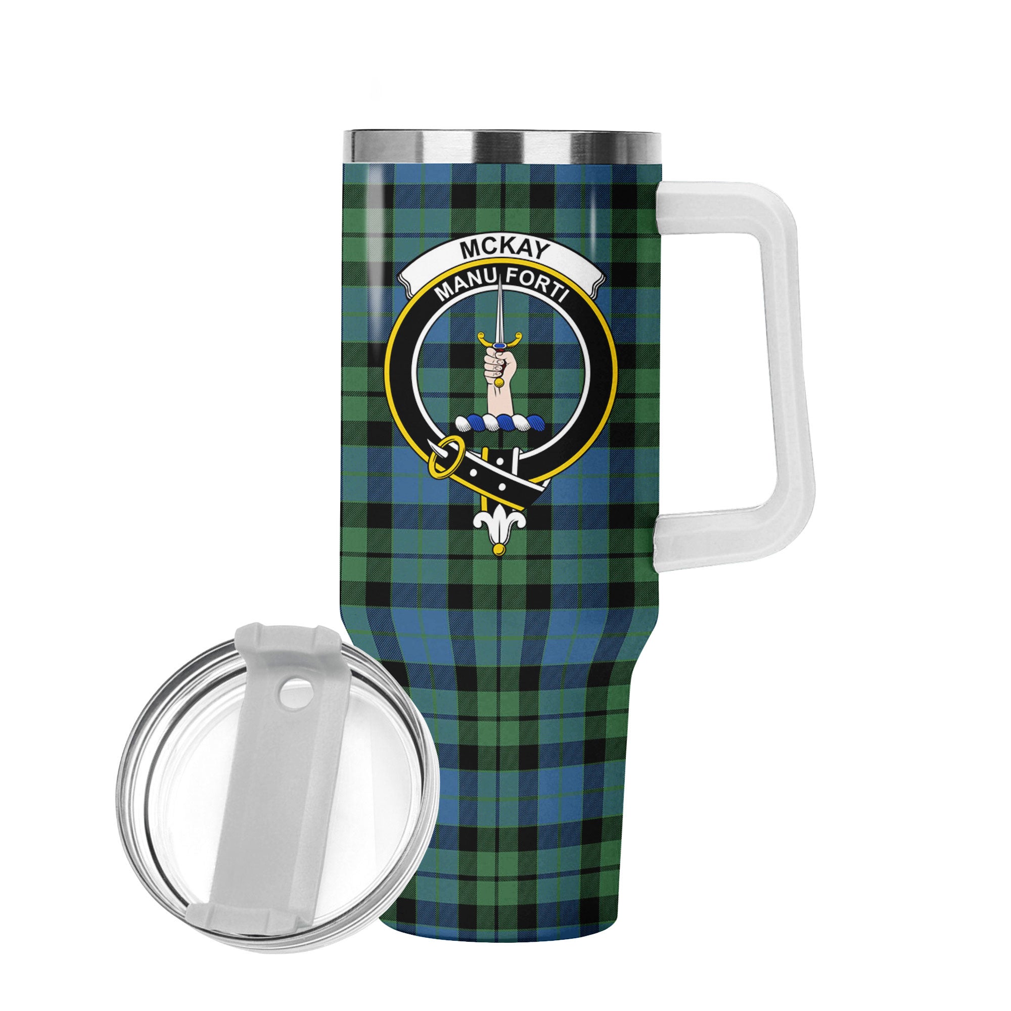 McKay Ancient Tartan Crest 40 oz Insulated Tumbler with Handle