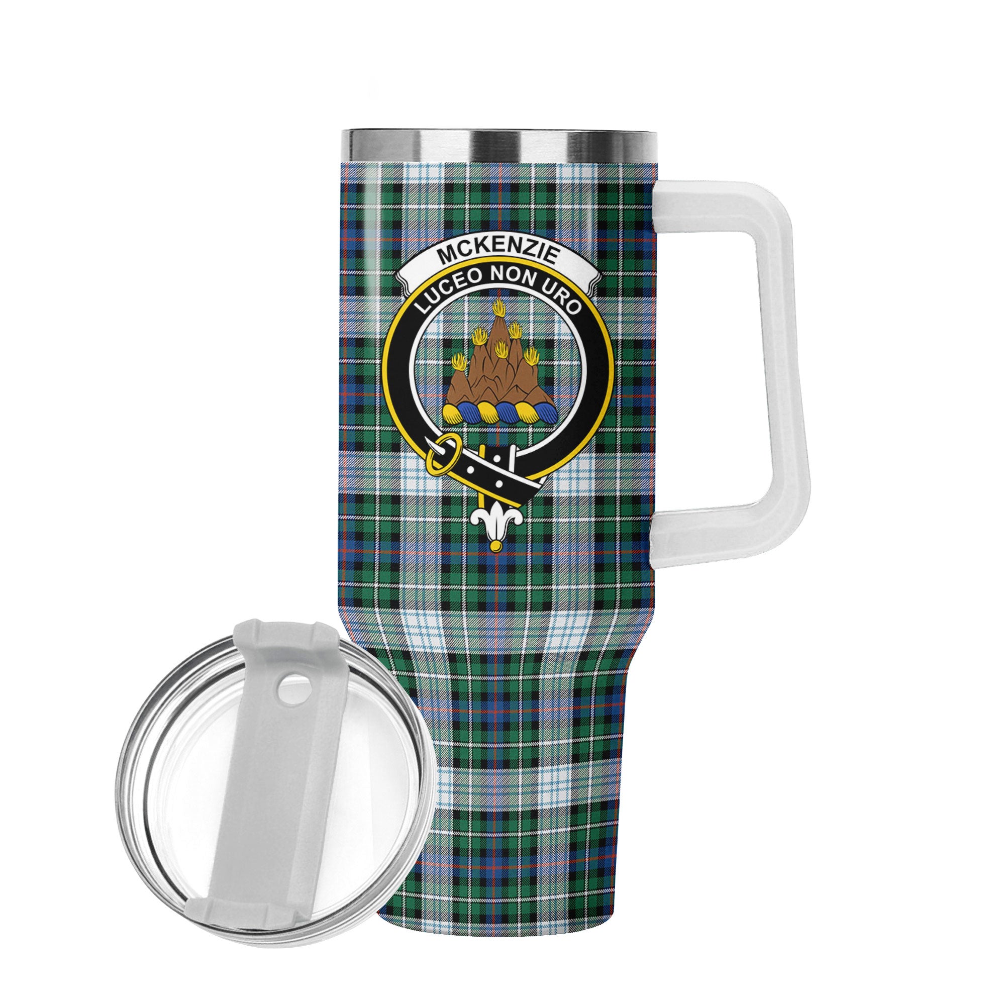 McKenzie Dress Ancient Tartan Crest 40 oz Insulated Tumbler with Handle
