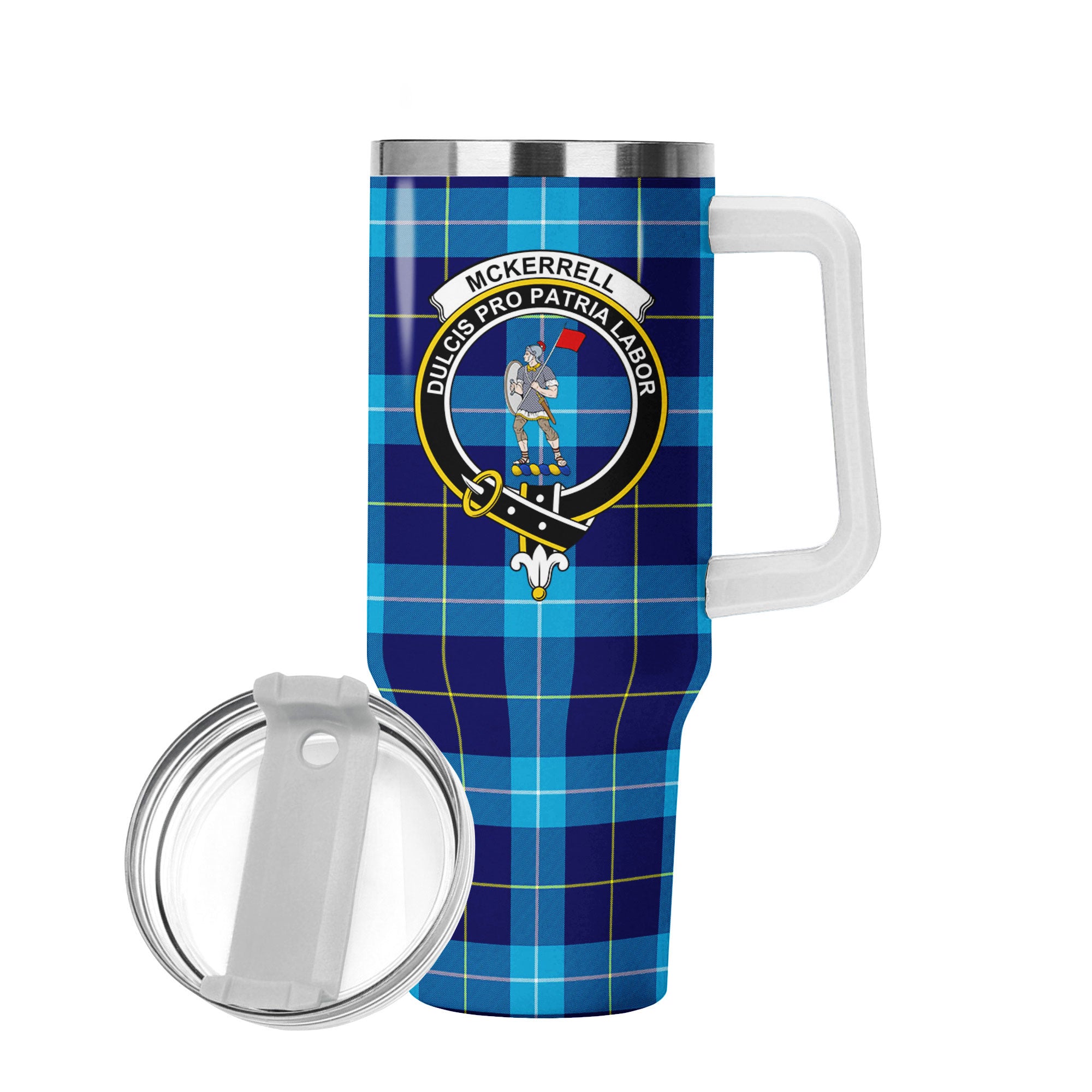 McKerrell Tartan Crest 40 oz Insulated Tumbler with Handle