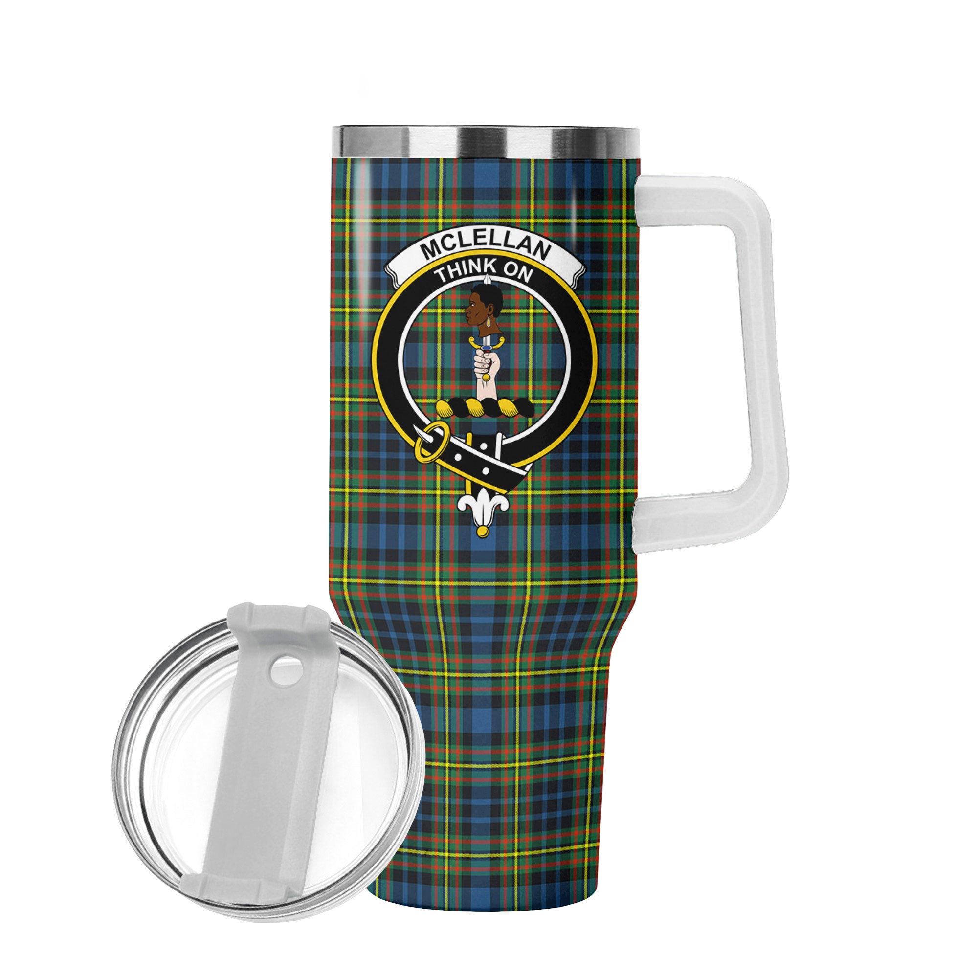 McLellan Ancient Tartan Crest 40 oz Insulated Tumbler with Handle
