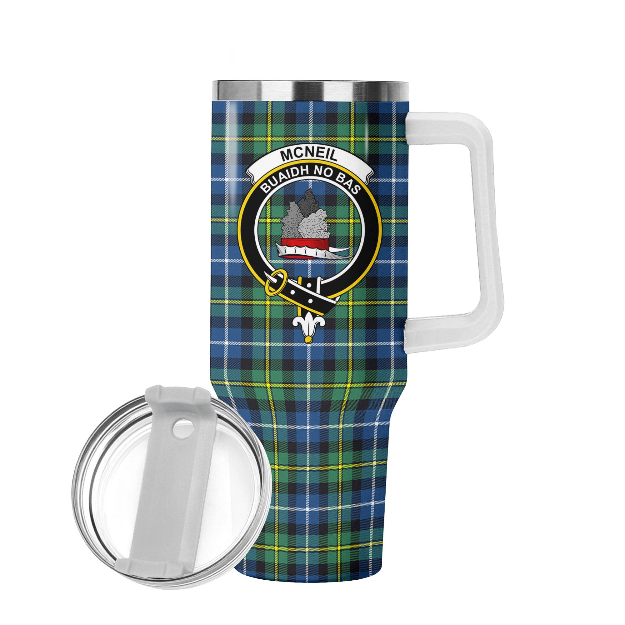 McNeil of Barra Ancient Tartan Crest 40 oz Insulated Tumbler with Handle