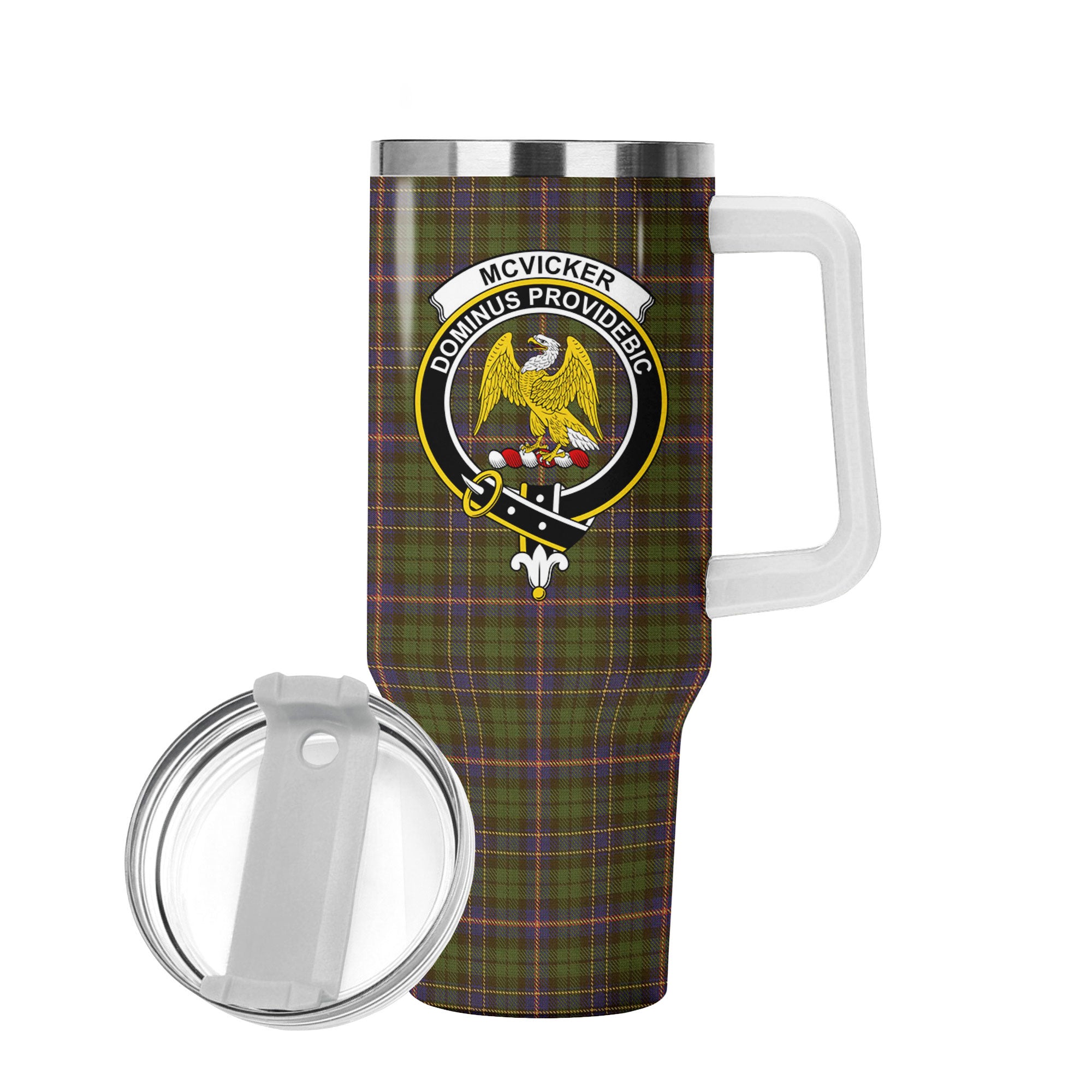 McVicker Tartan Crest 40 oz Insulated Tumbler with Handle