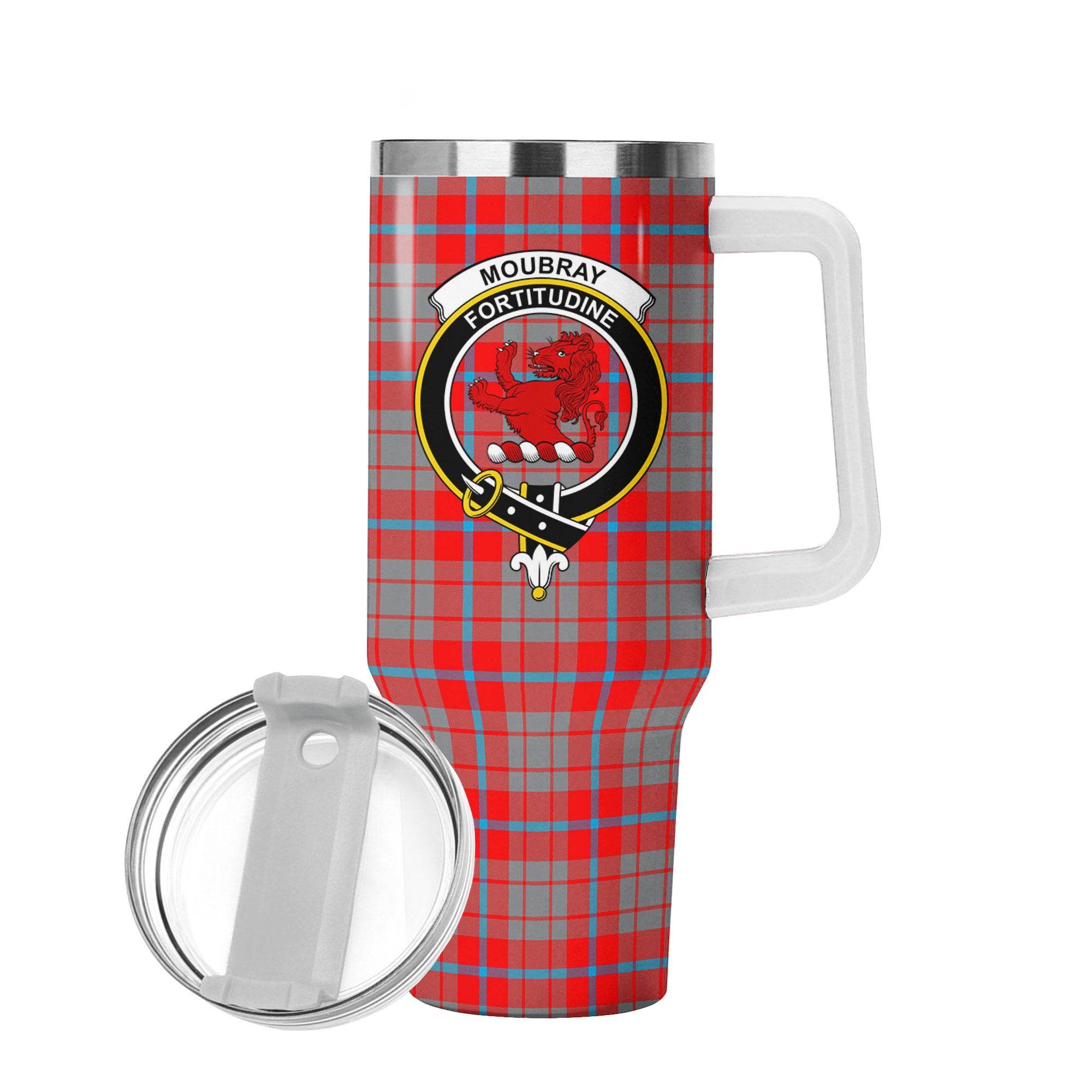 Moubray Tartan Crest 40 oz Insulated Tumbler with Handle