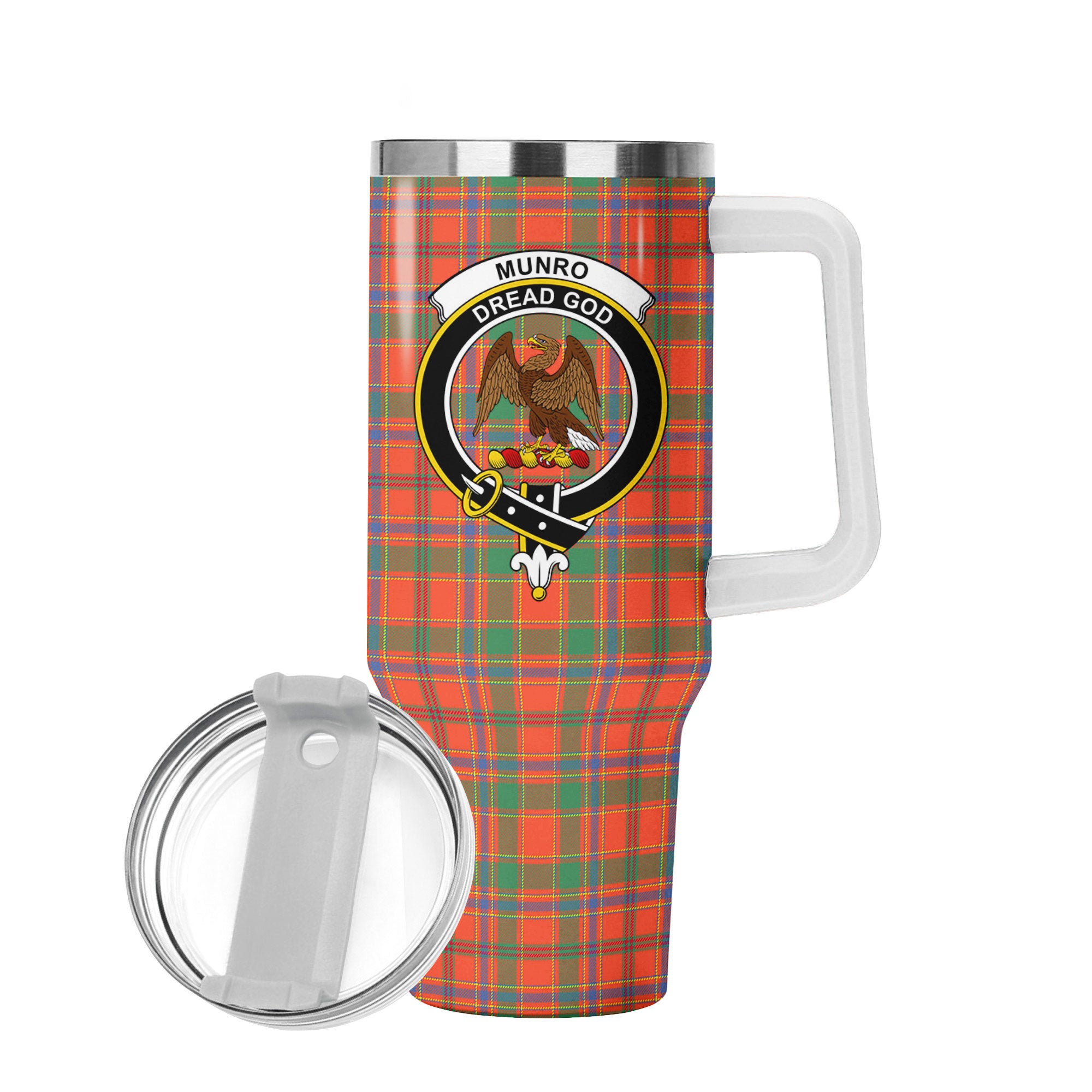 Munro Ancient Tartan Crest 40 oz Insulated Tumbler with Handle