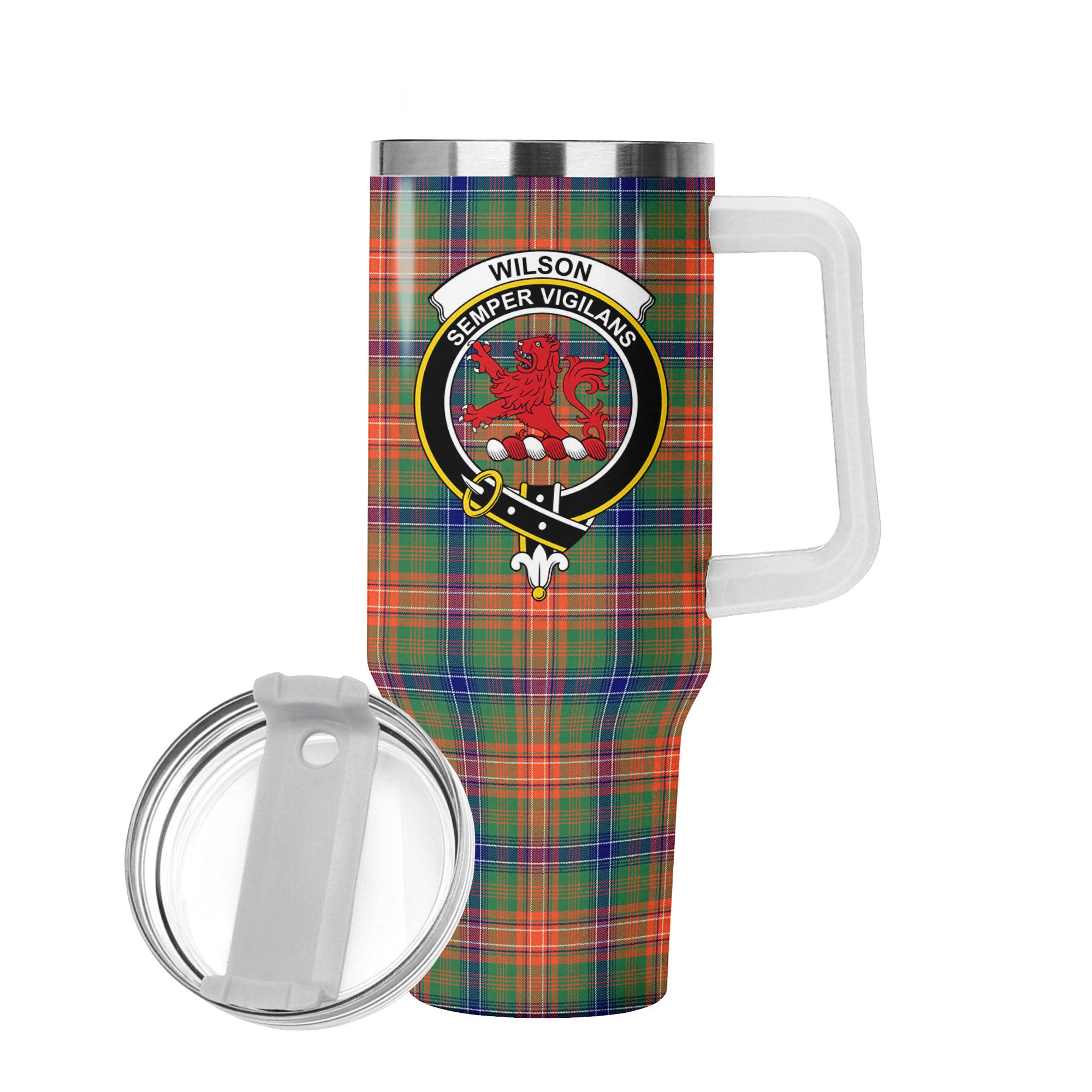 Wilson Ancient Tartan Crest 40 oz Insulated Tumbler with Handle