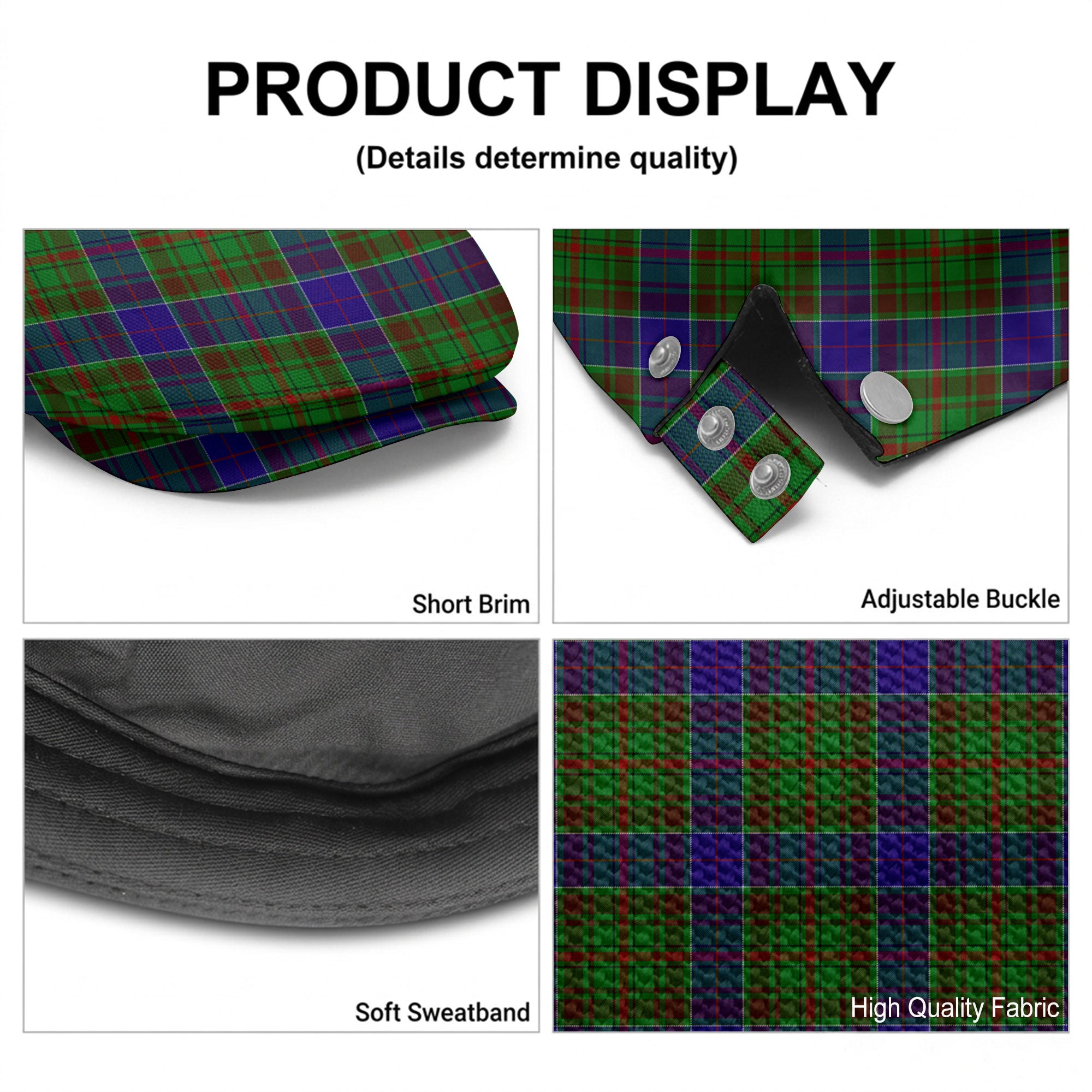 Adam Tartan Flat Caps