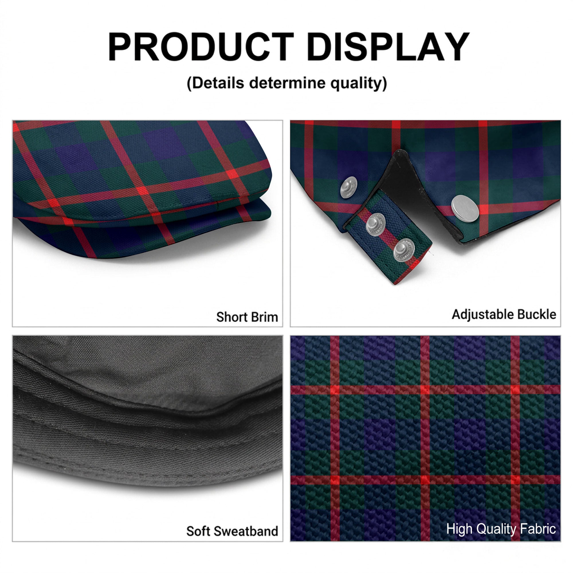 Agnew Modern Tartan Flat Caps
