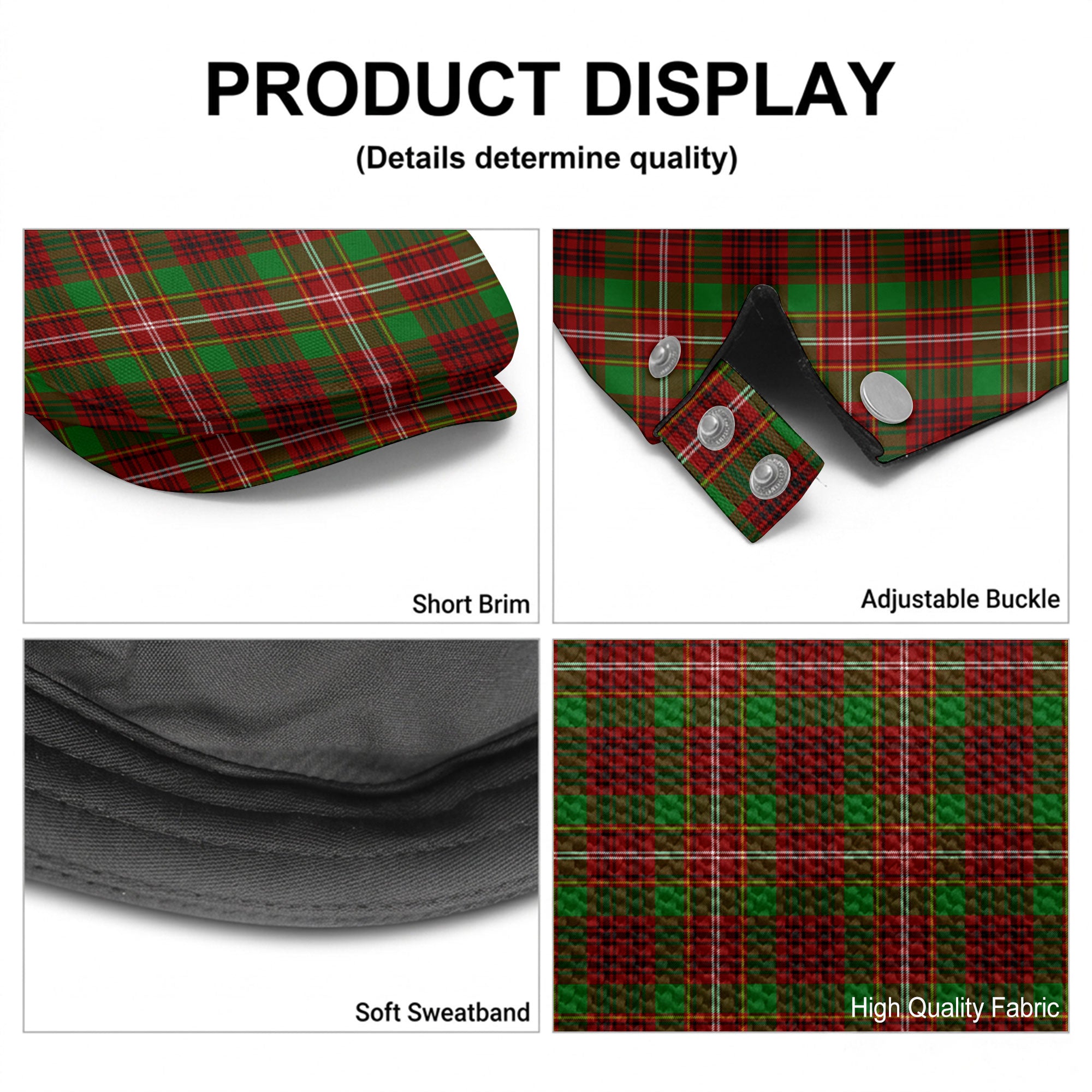Ainslie Tartan Flat Caps