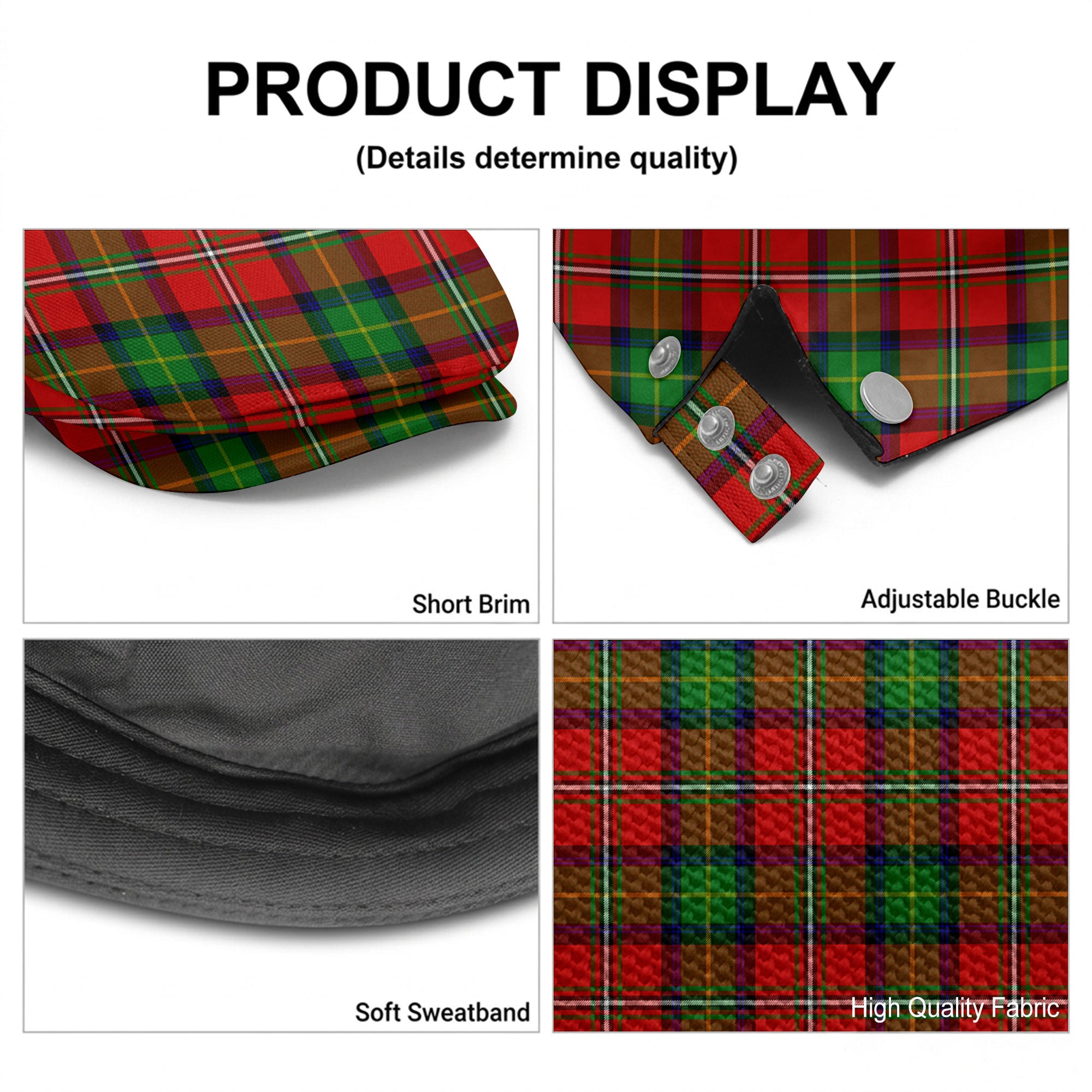 Boyd Modern Tartan Flat Caps