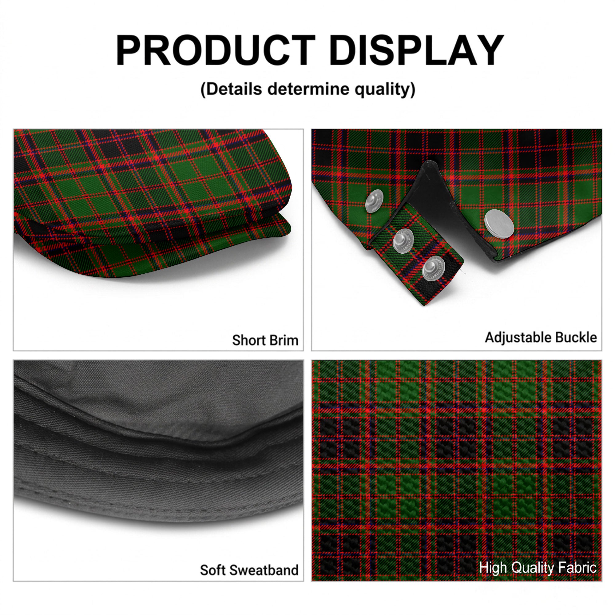 Buchan Modern Tartan Flat Caps