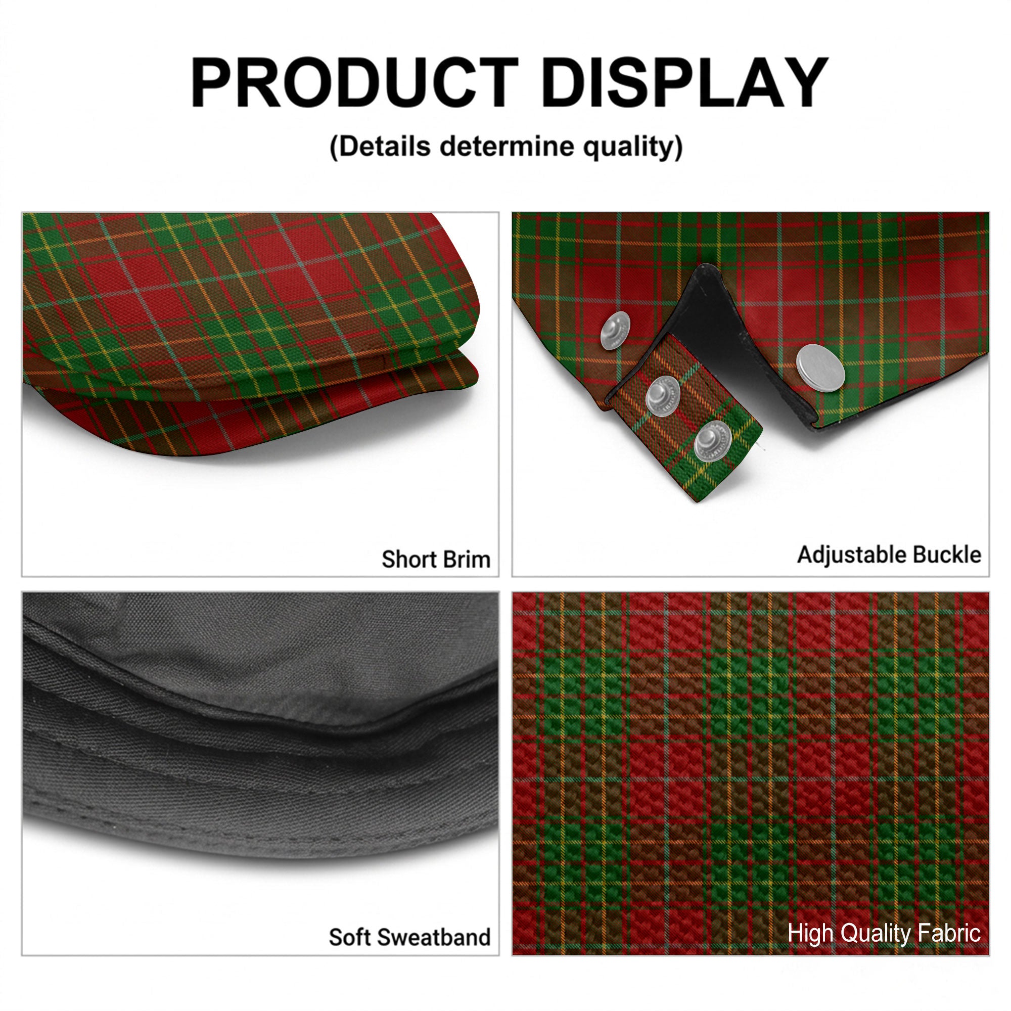 Burnett Tartan Flat Caps