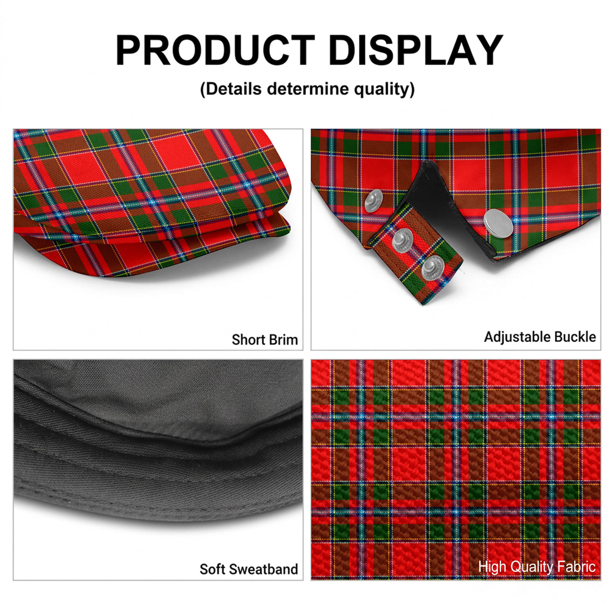 Butter Tartan Flat Caps