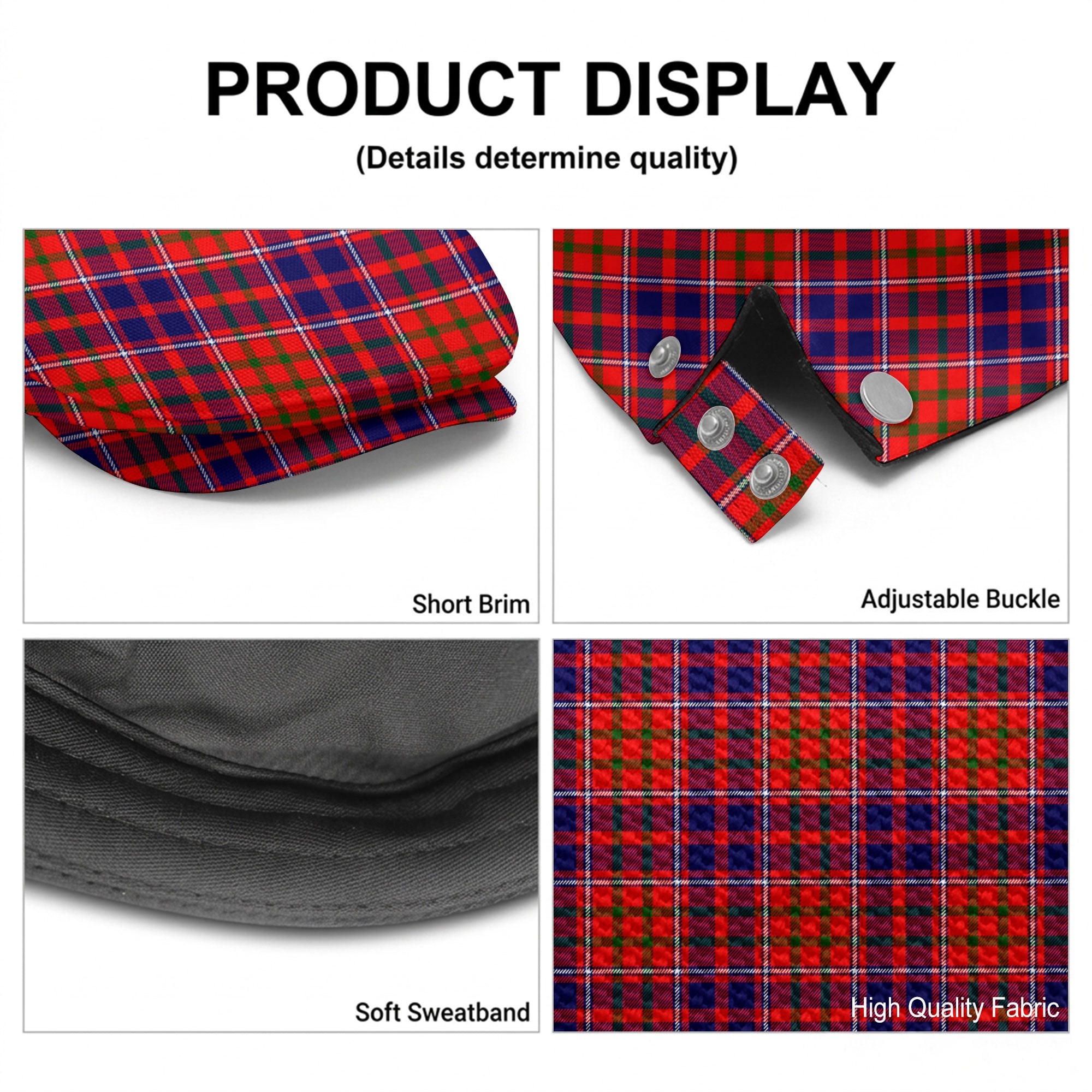 Cameron of Lochiel Modern Tartan Flat Caps