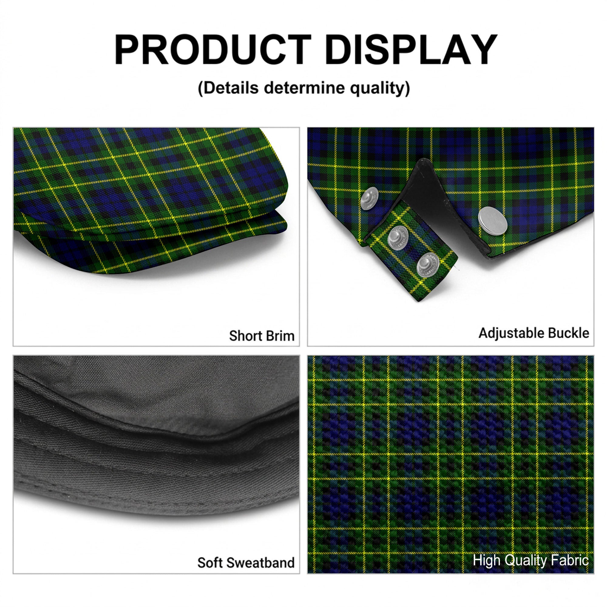 Campbell of Breadalbane Modern Tartan Flat Caps