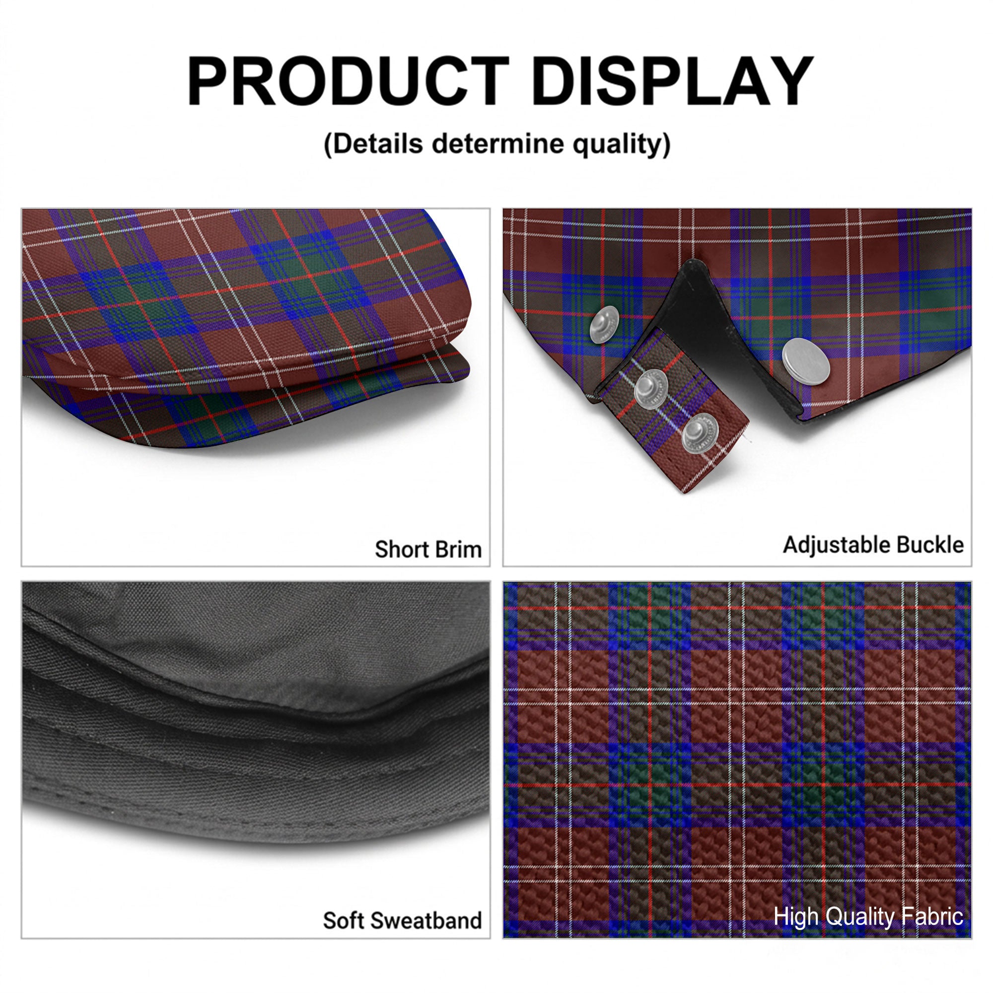 Chisholm Hunting Modern Tartan Flat Caps