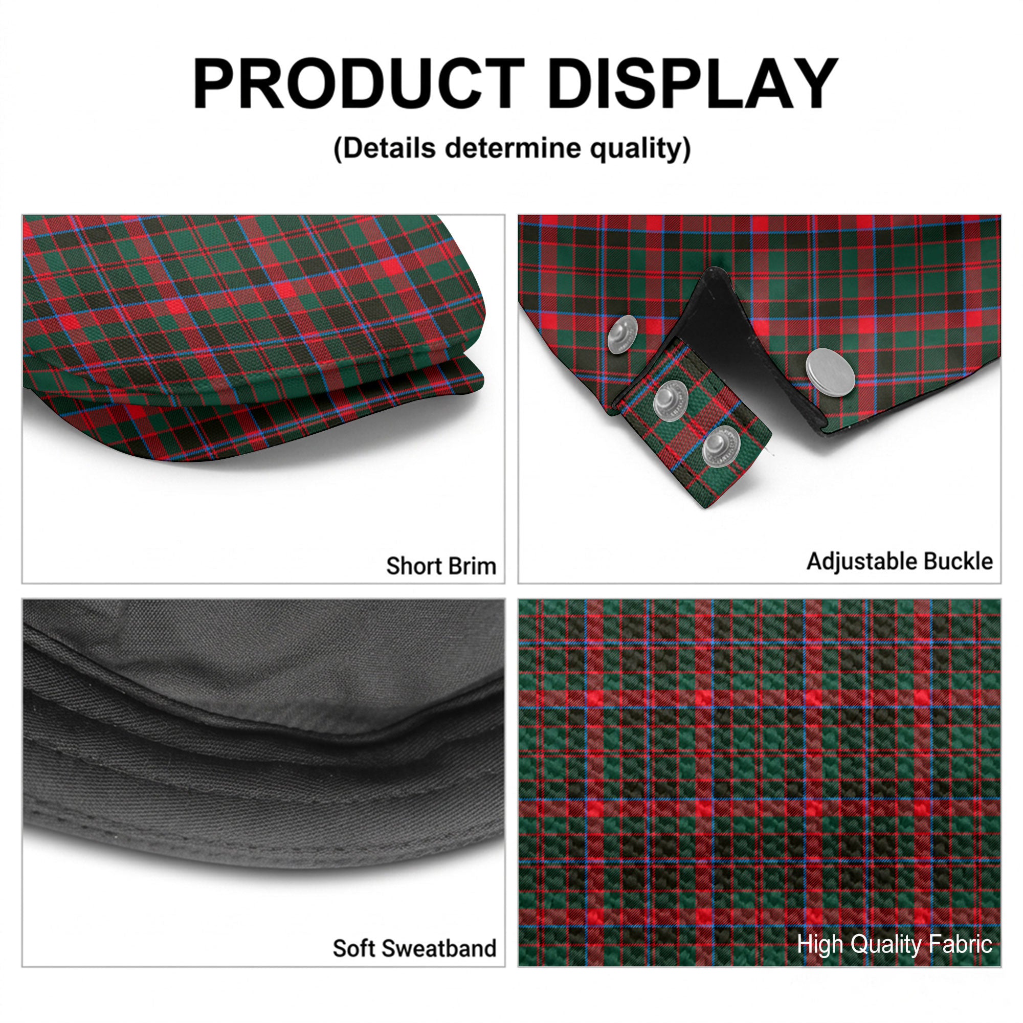 Cumming Hunting Modern Tartan Flat Caps