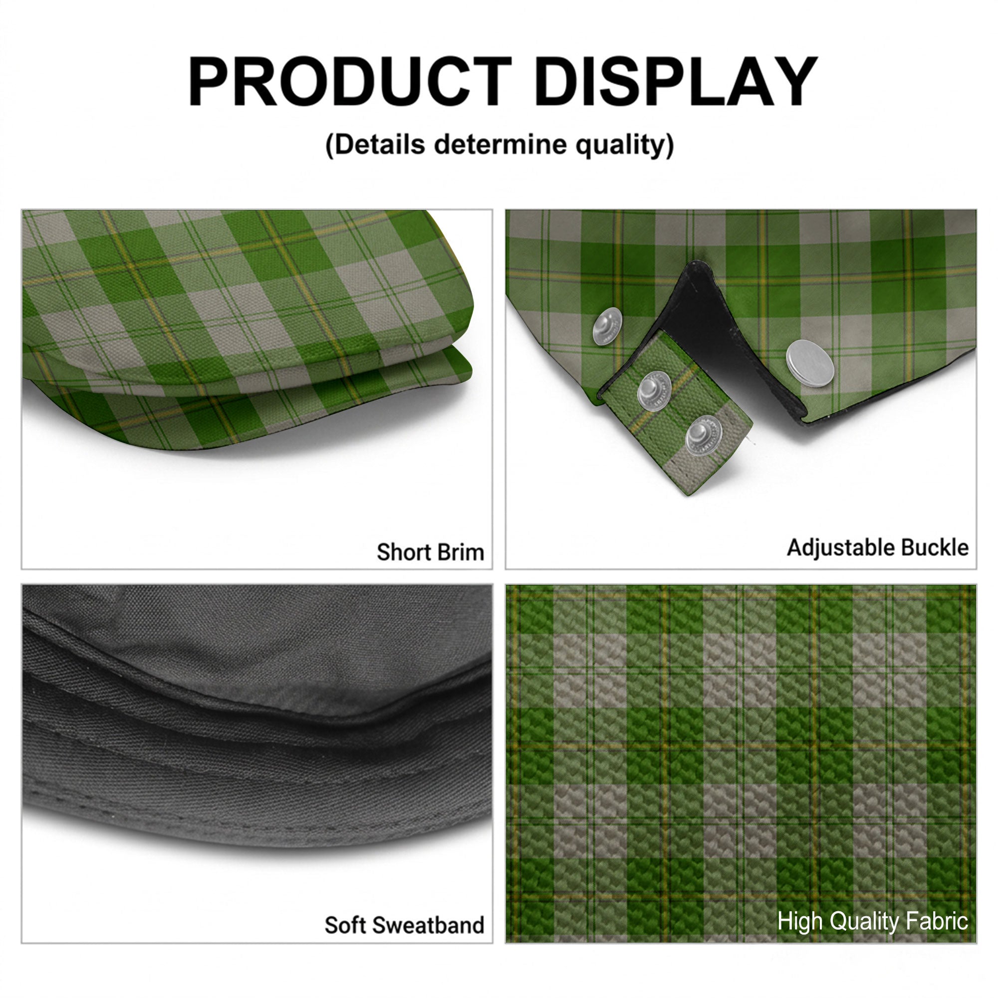 Cunningham Dress Green Dancers Tartan Flat Caps