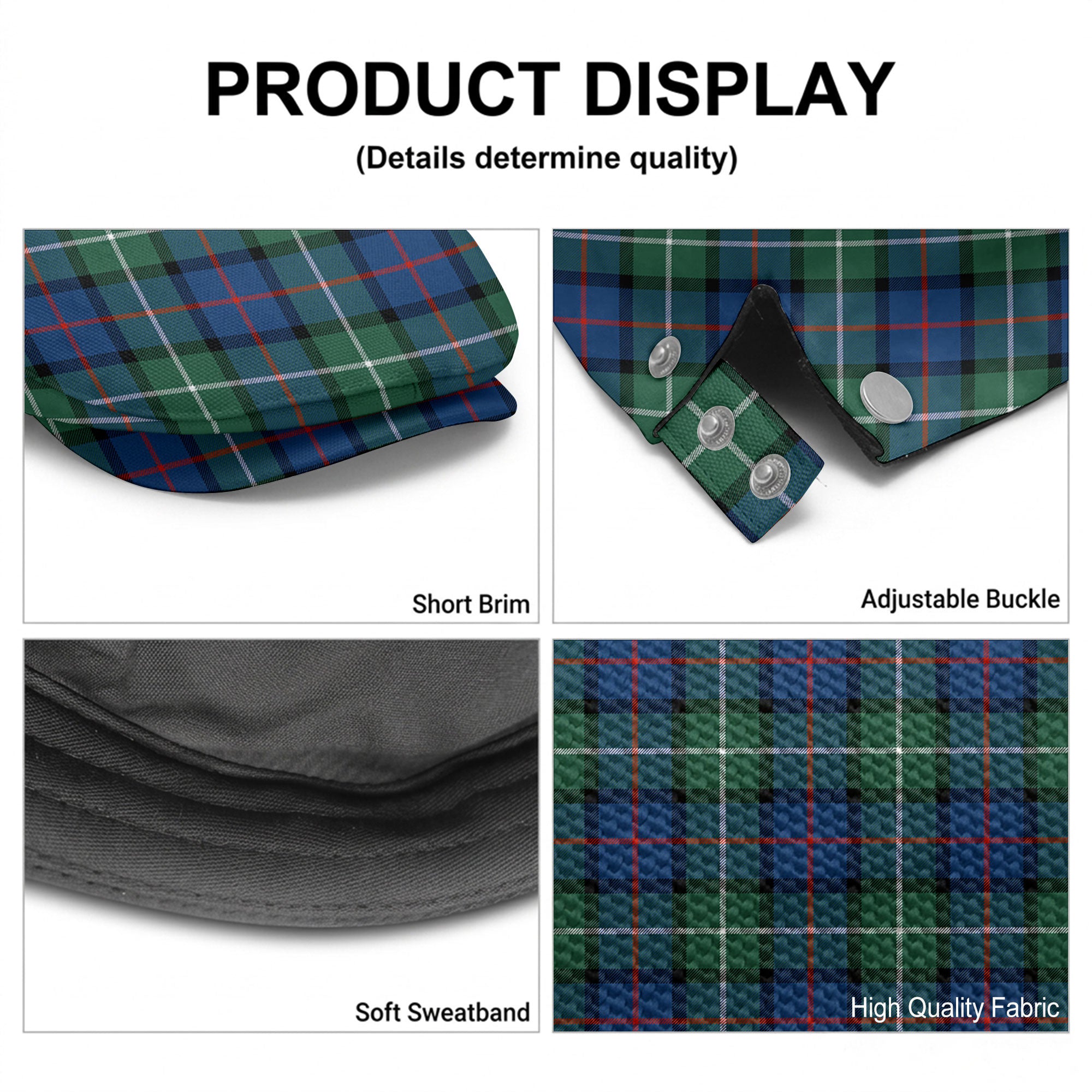 Davidson of Tulloch Tartan Flat Caps