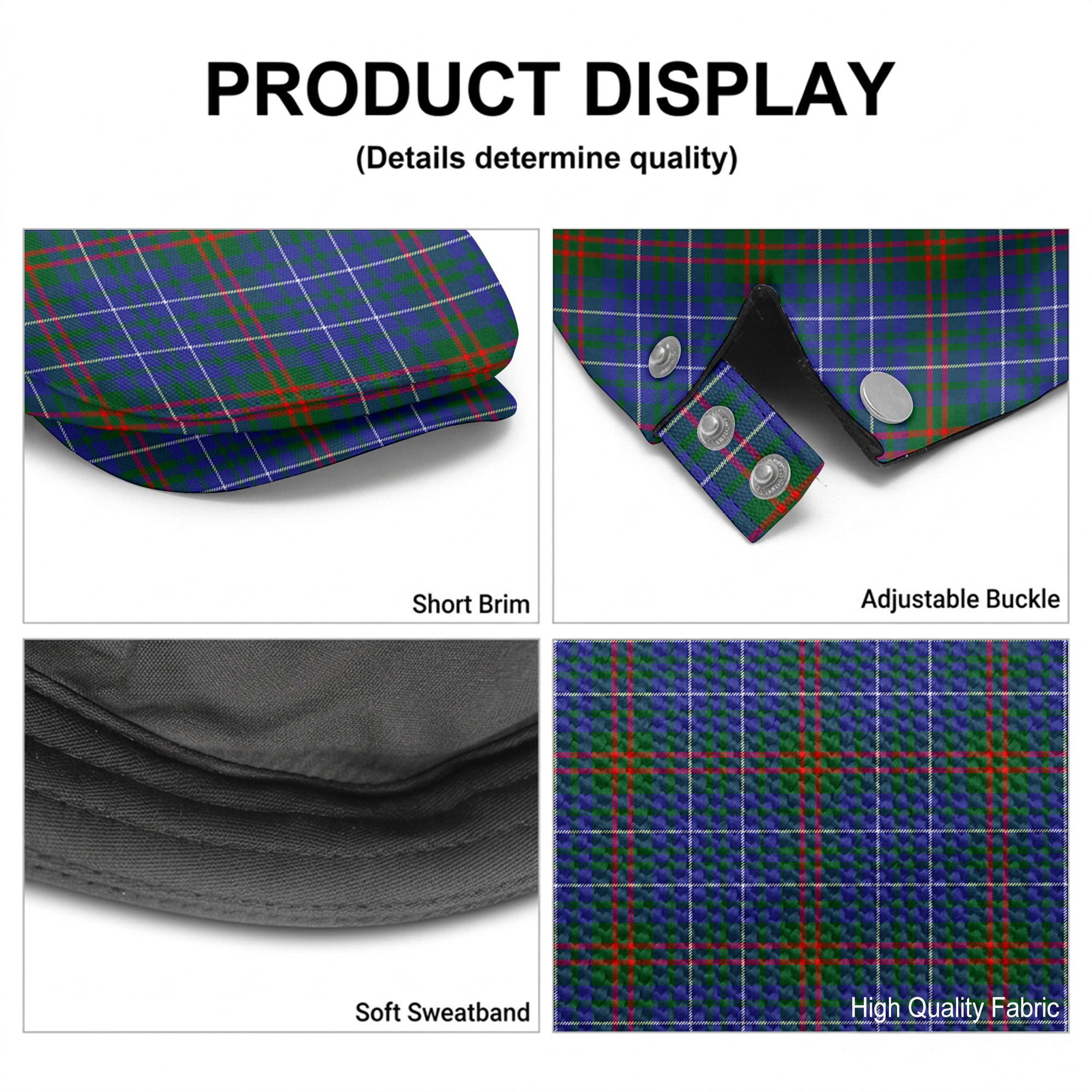Edmonstone Tartan Flat Caps