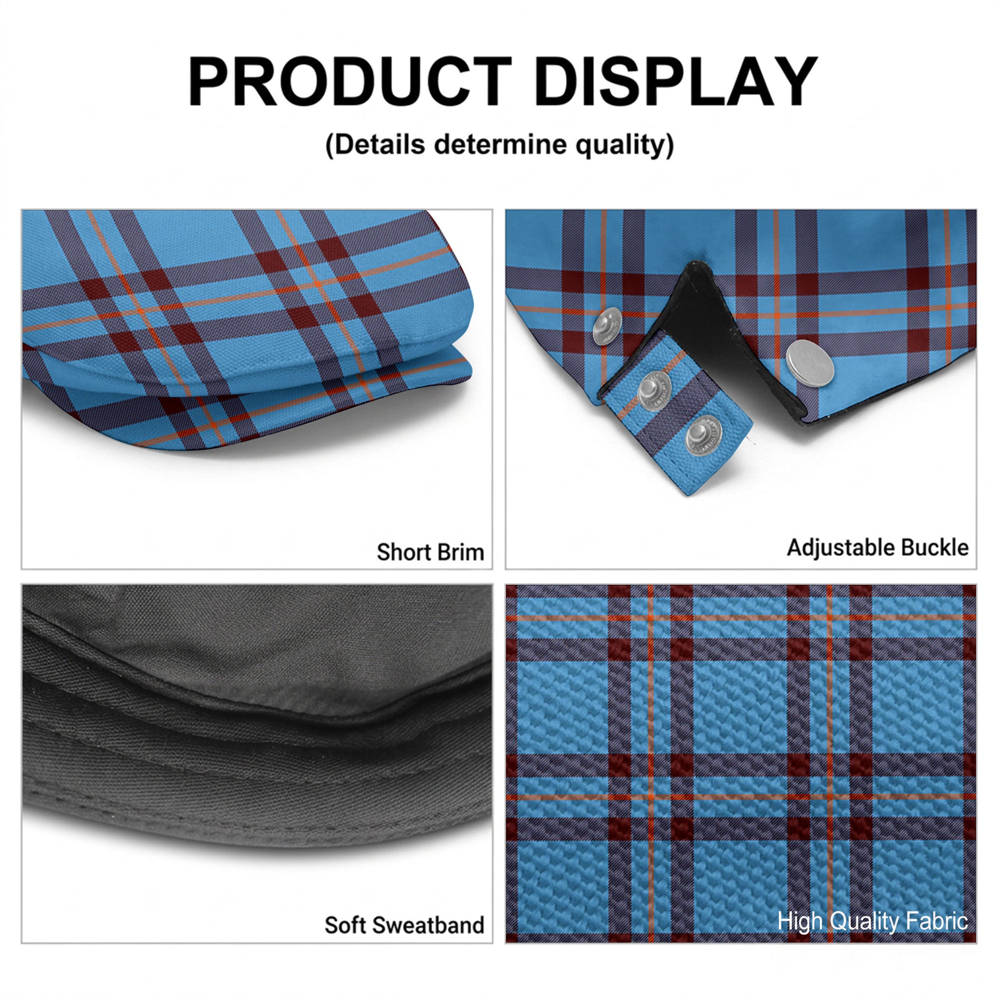 Elliot Ancient Tartan Flat Caps
