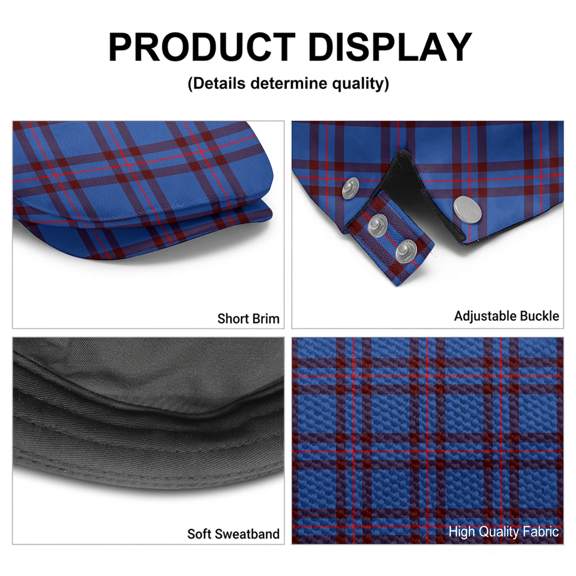 Elliott Modern Tartan Flat Caps