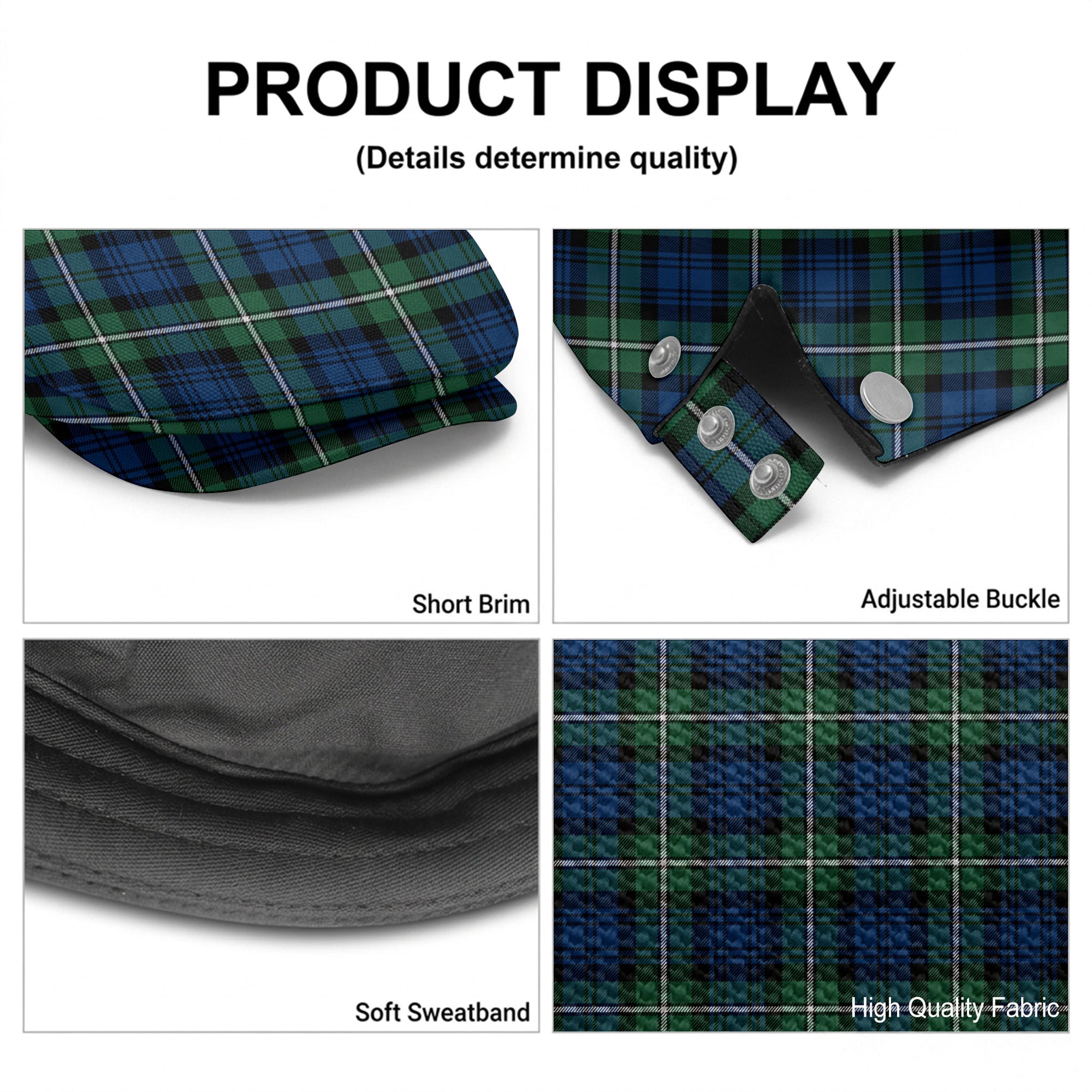 Forbes Ancient Tartan Flat Caps