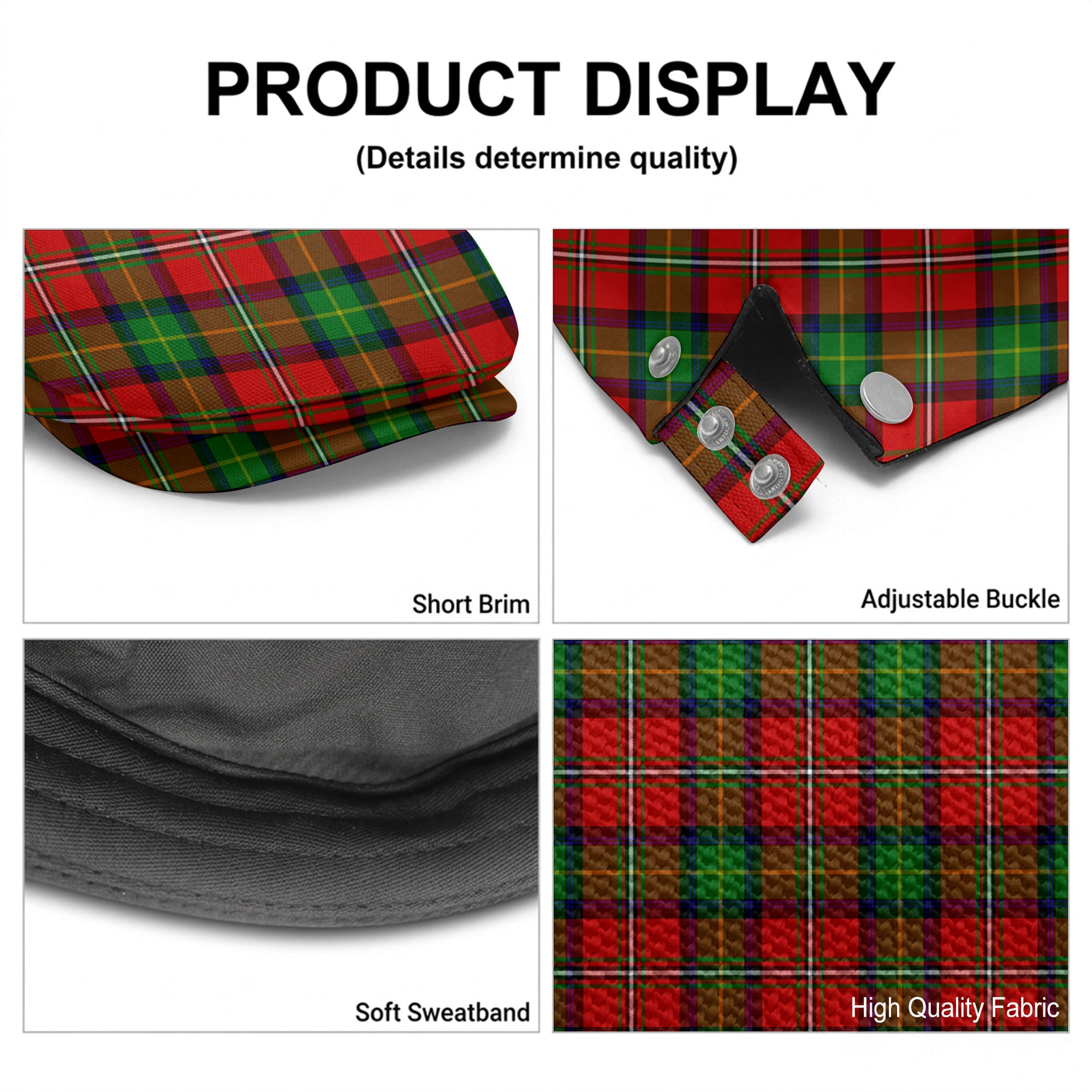 Fullerton Tartan Flat Caps