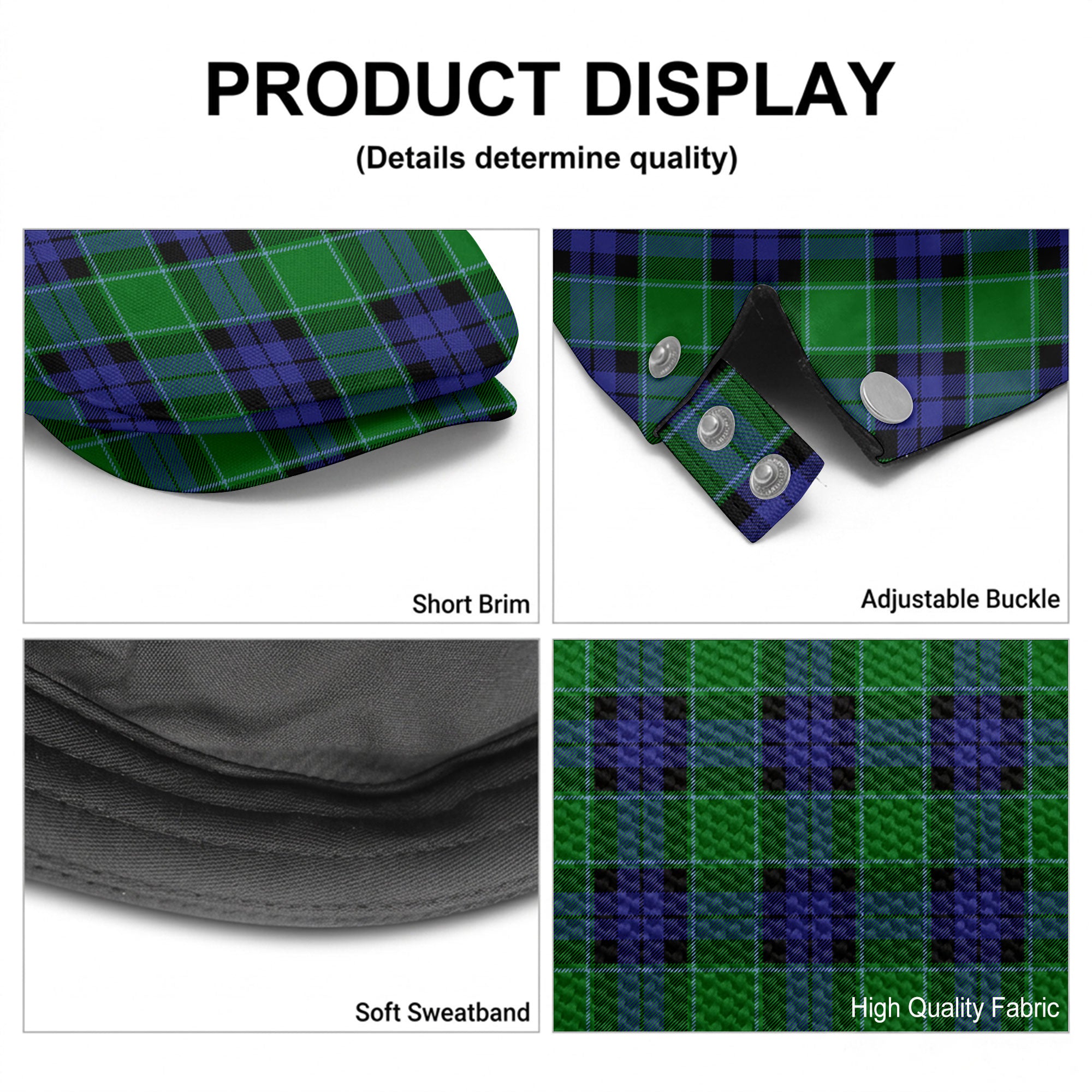 Haldane Tartan Flat Caps