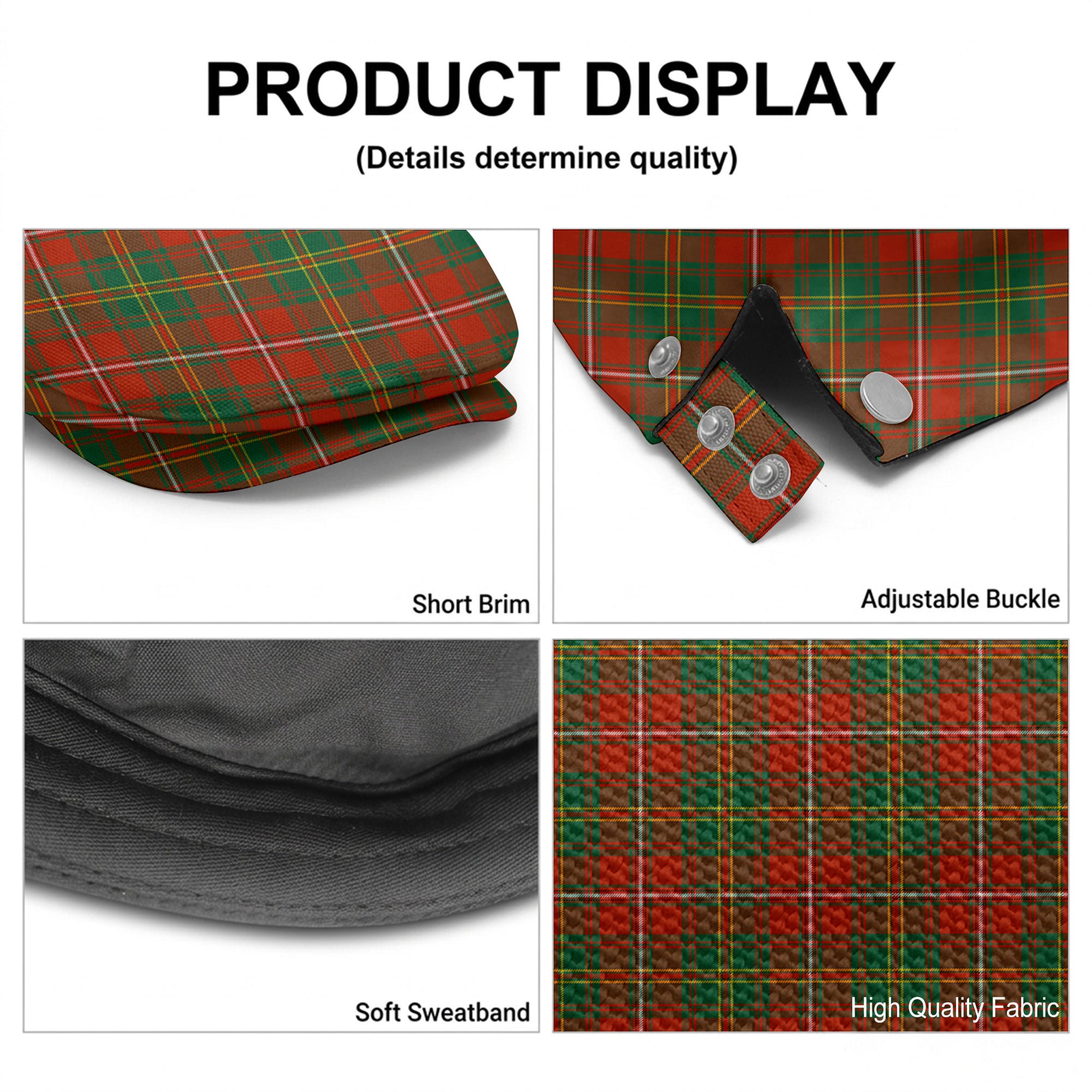 Hay Ancient Tartan Flat Caps