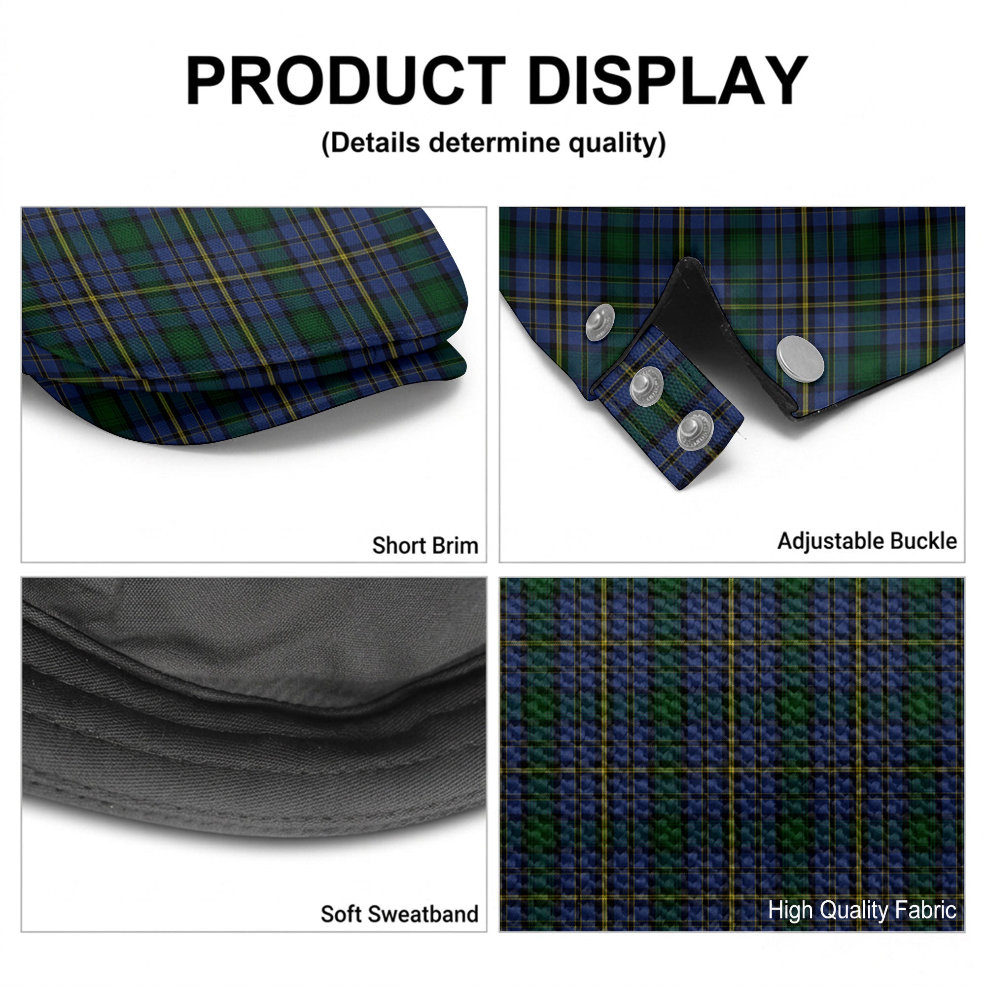 Hope Tartan Flat Caps