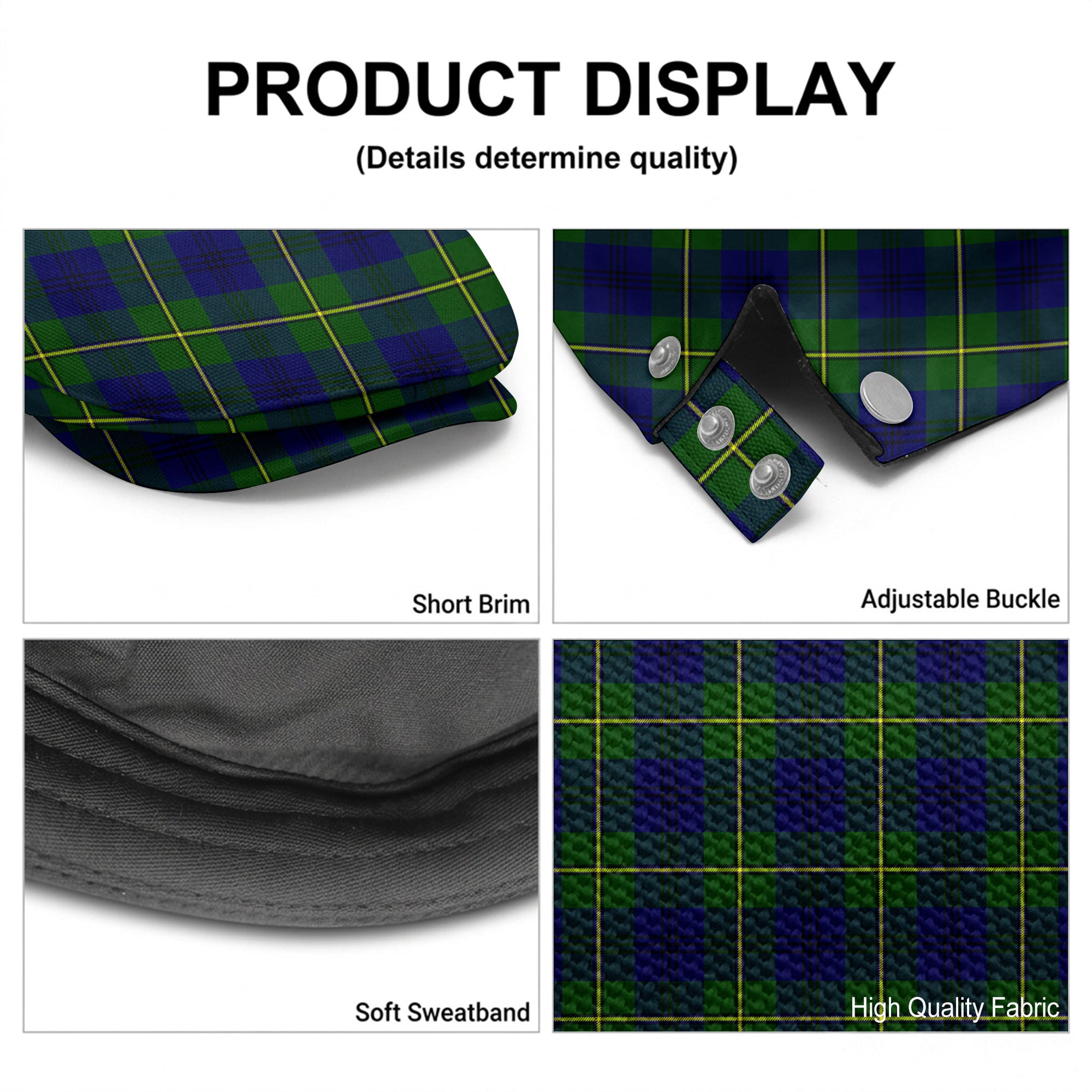 Johnston of Caskieben Tartan Flat Caps