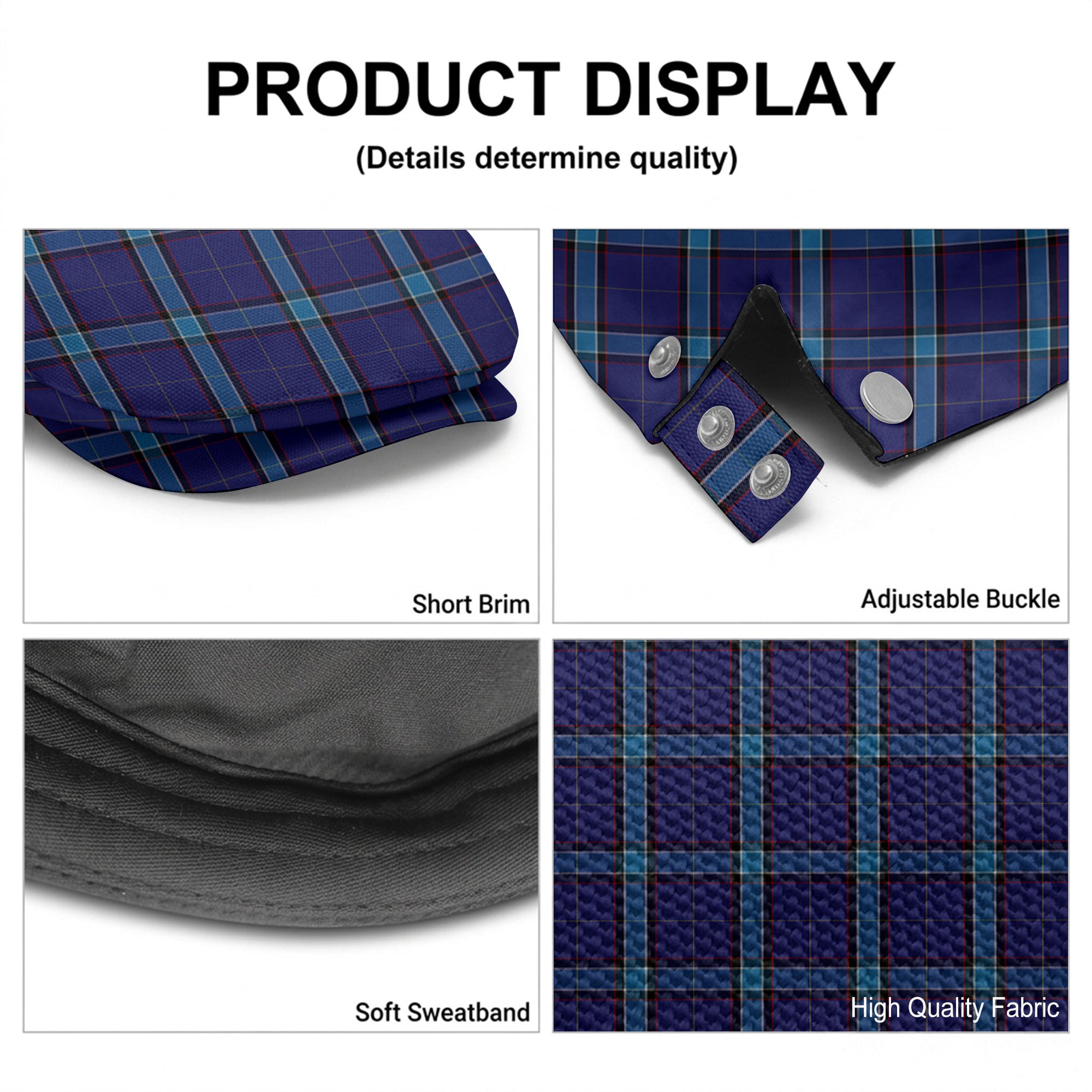 Kirkcaldy Tartan Flat Caps