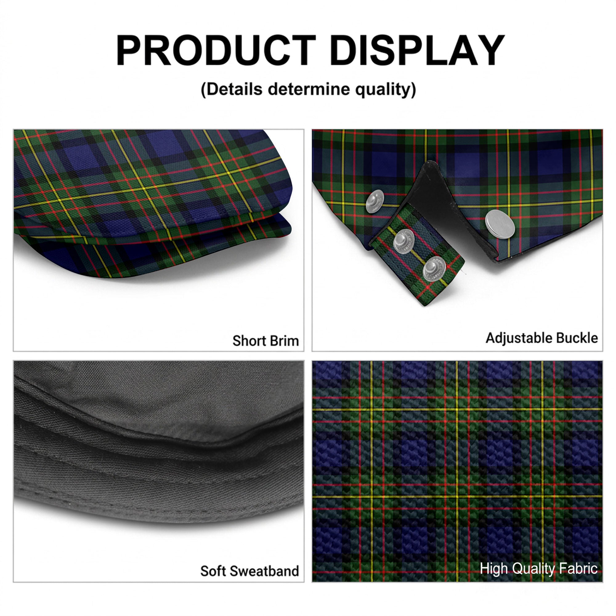 Laws Tartan Flat Caps