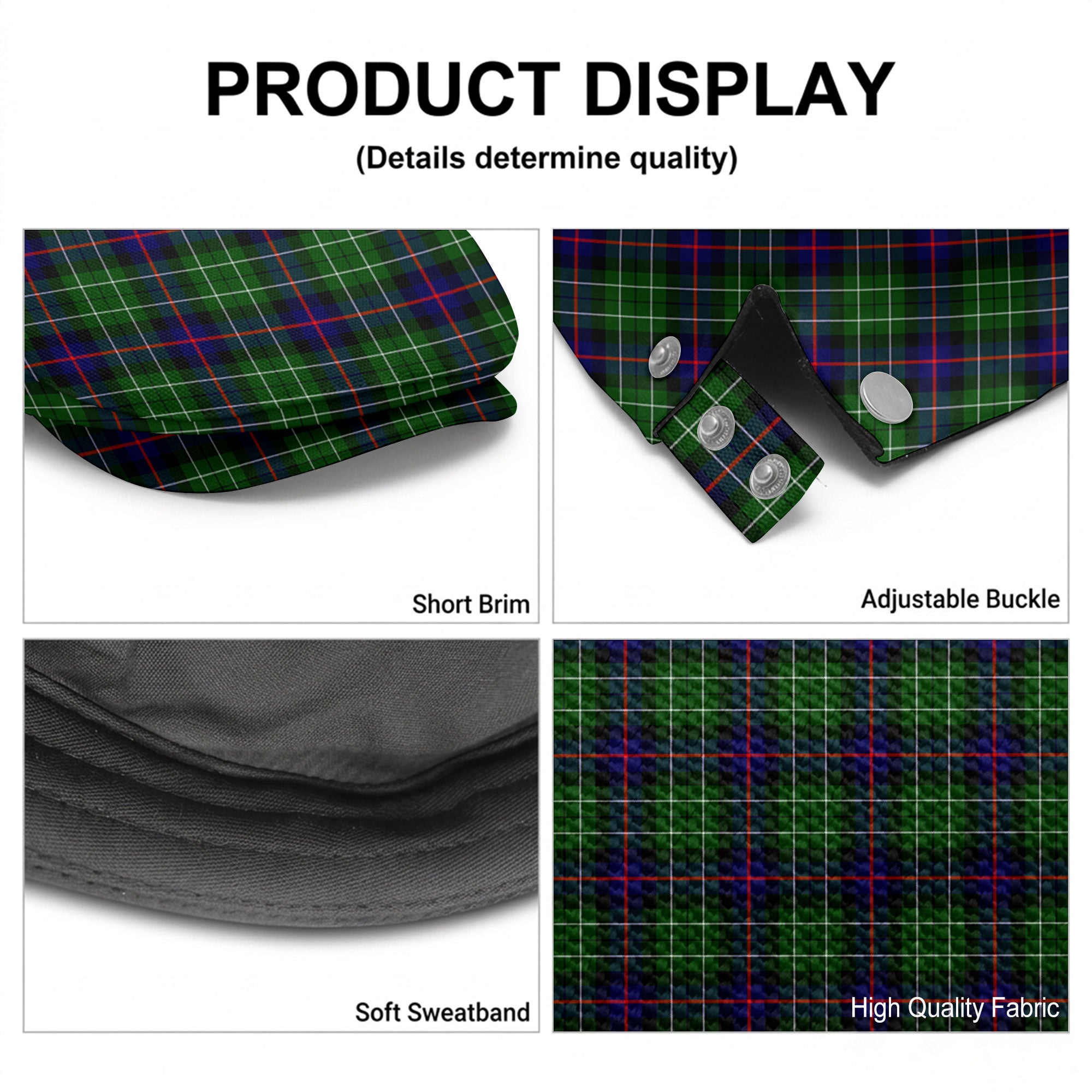 Leslie Hunting Tartan Flat Caps