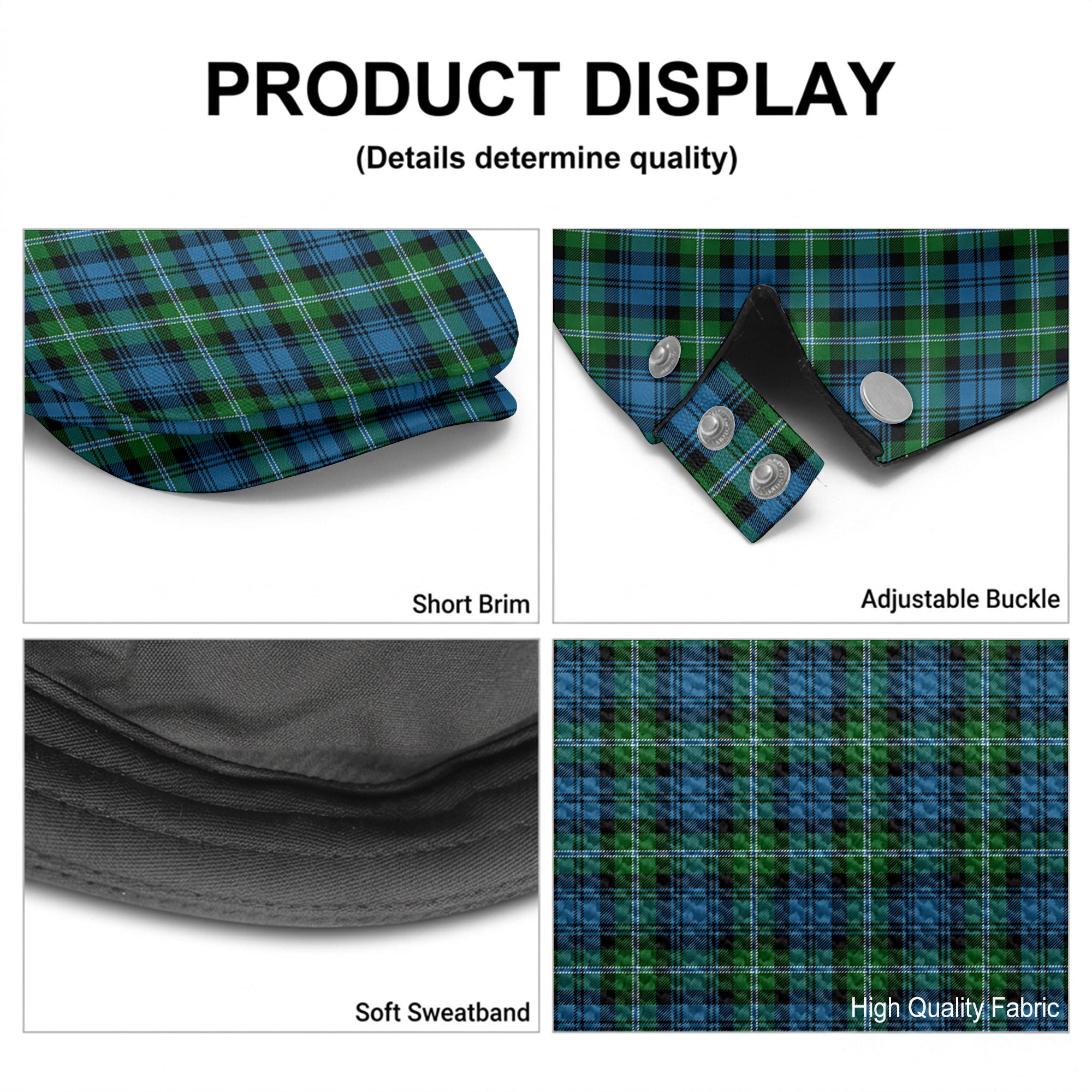 Lyon Tartan Flat Caps