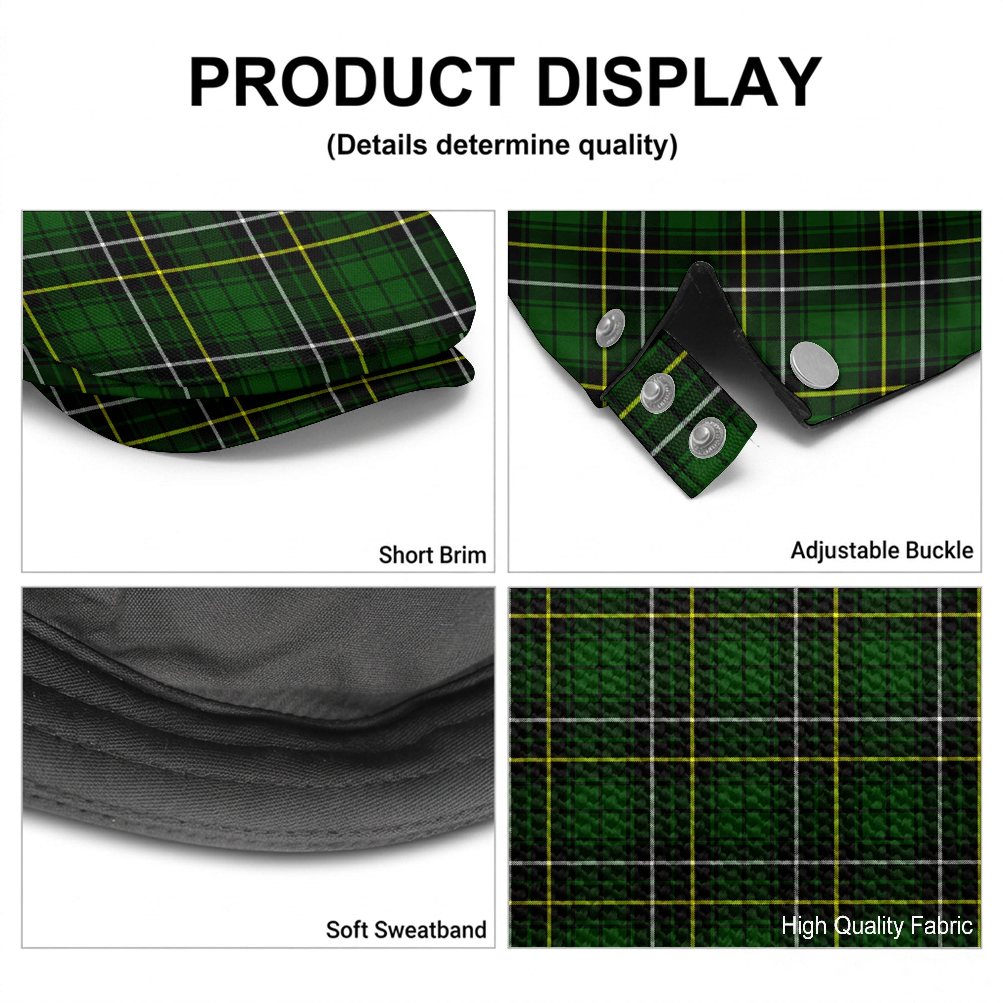 MacAlpine Modern Tartan Flat Caps
