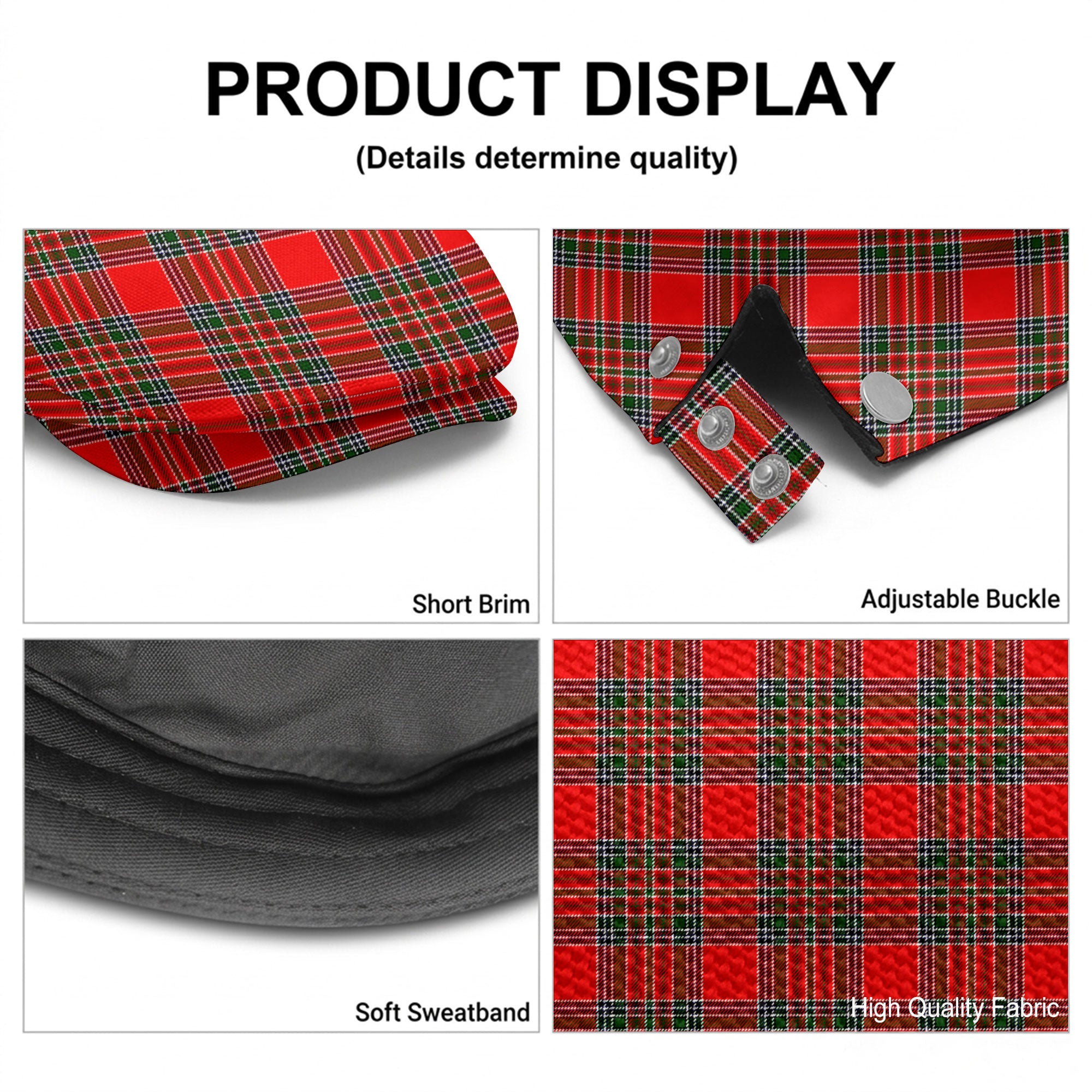MacBean Tartan Flat Caps
