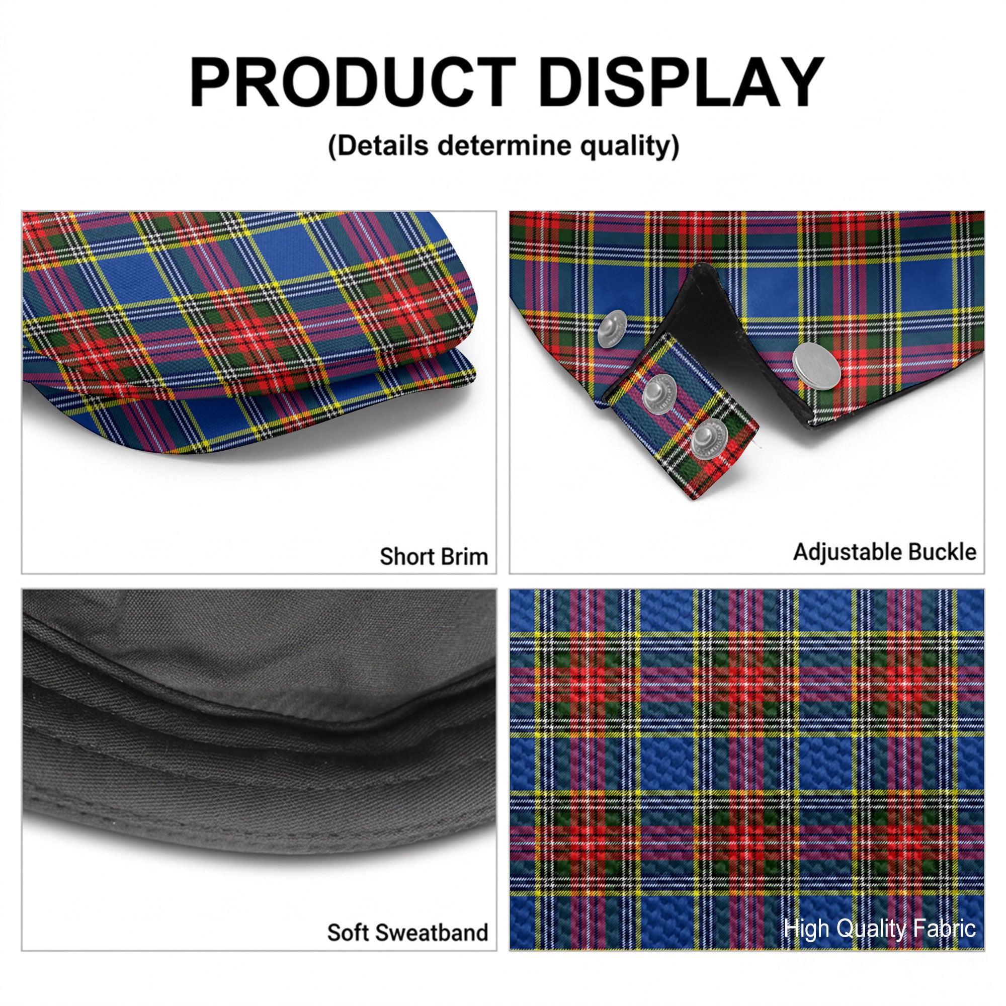 MacBeth Modern Tartan Flat Caps