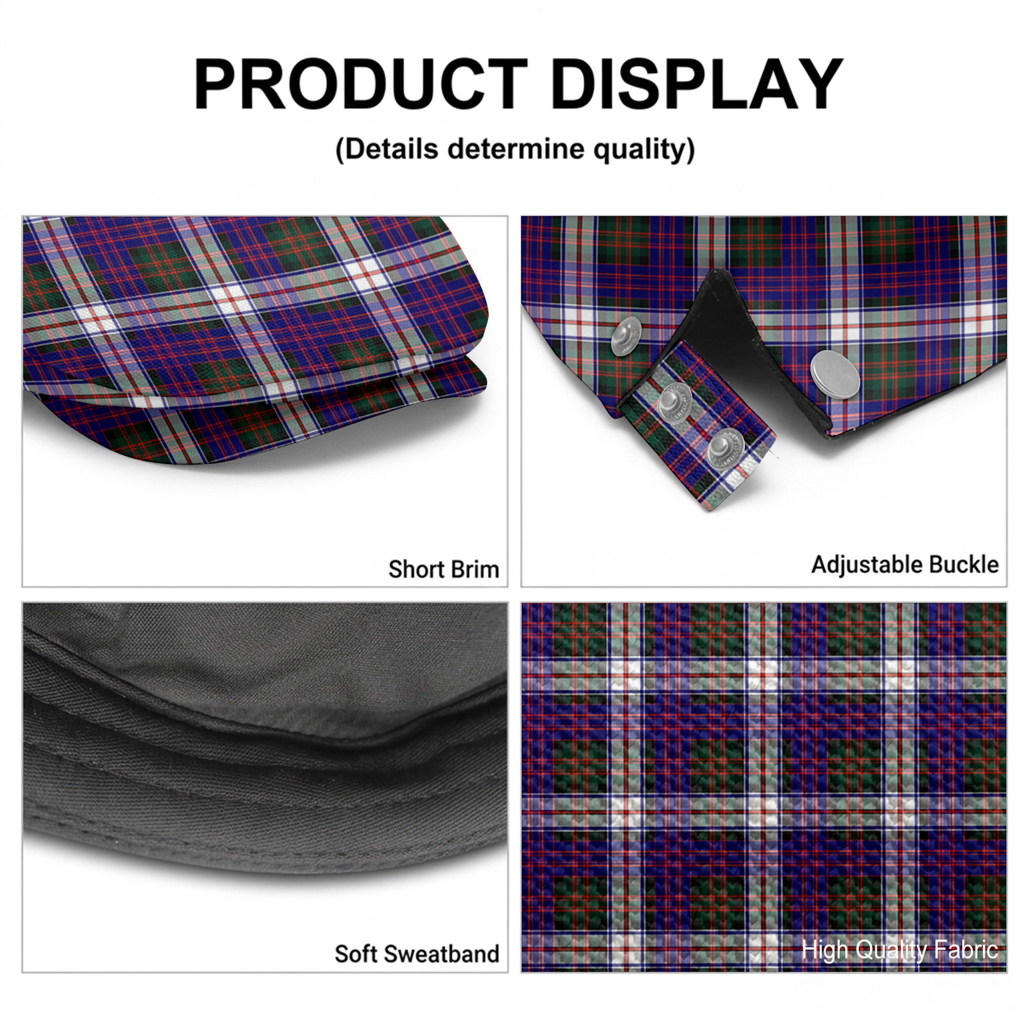 MacDonald Dress Modern Tartan Flat Caps