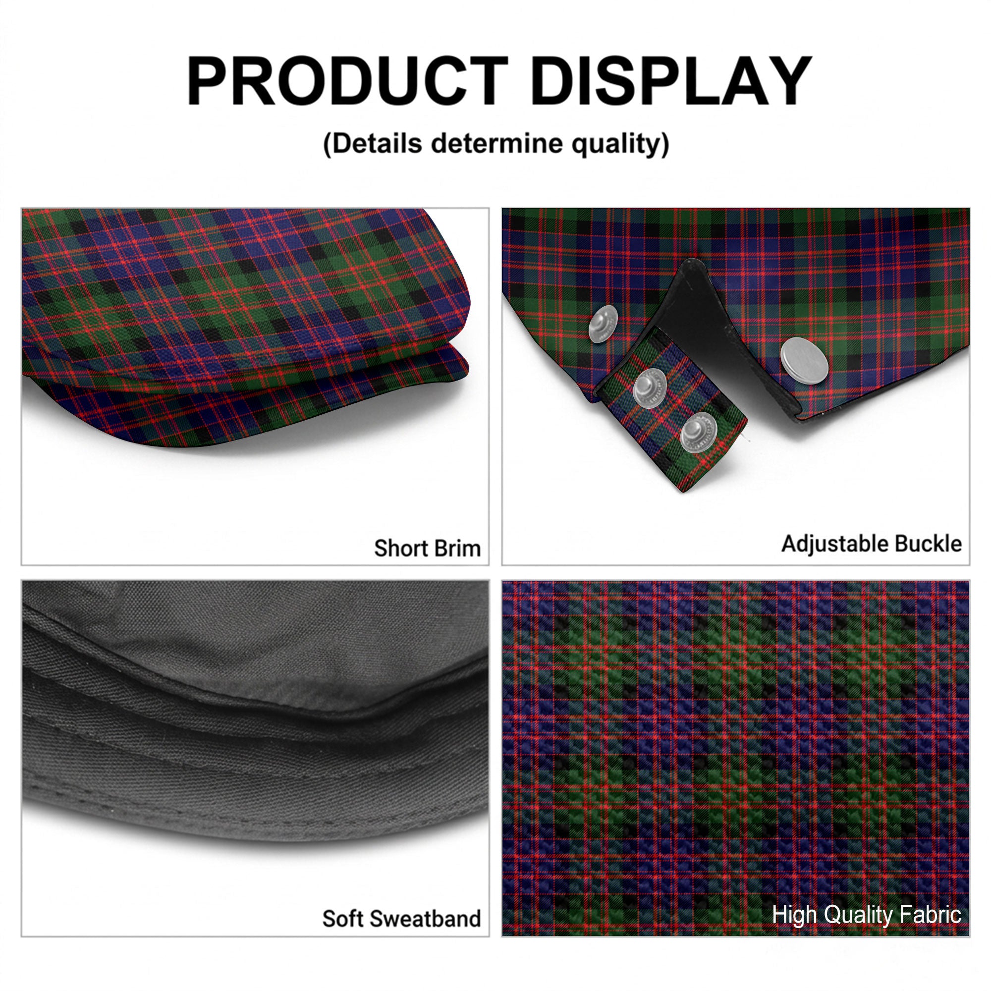 MacDonald Modern Tartan Flat Caps