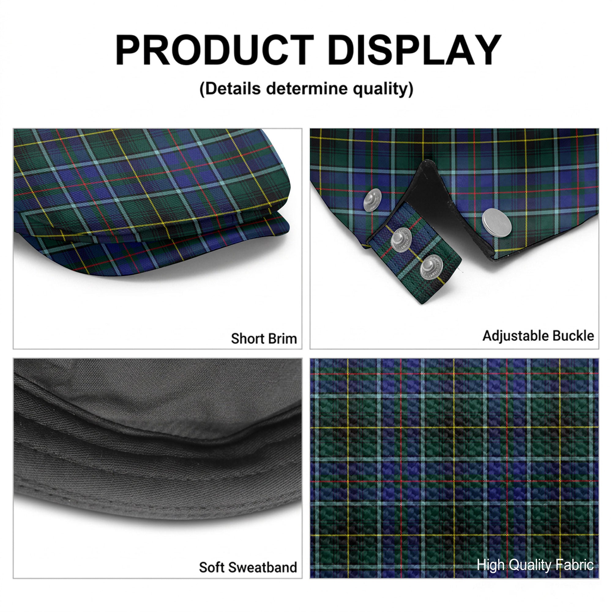 MacInnes Modern Tartan Flat Caps