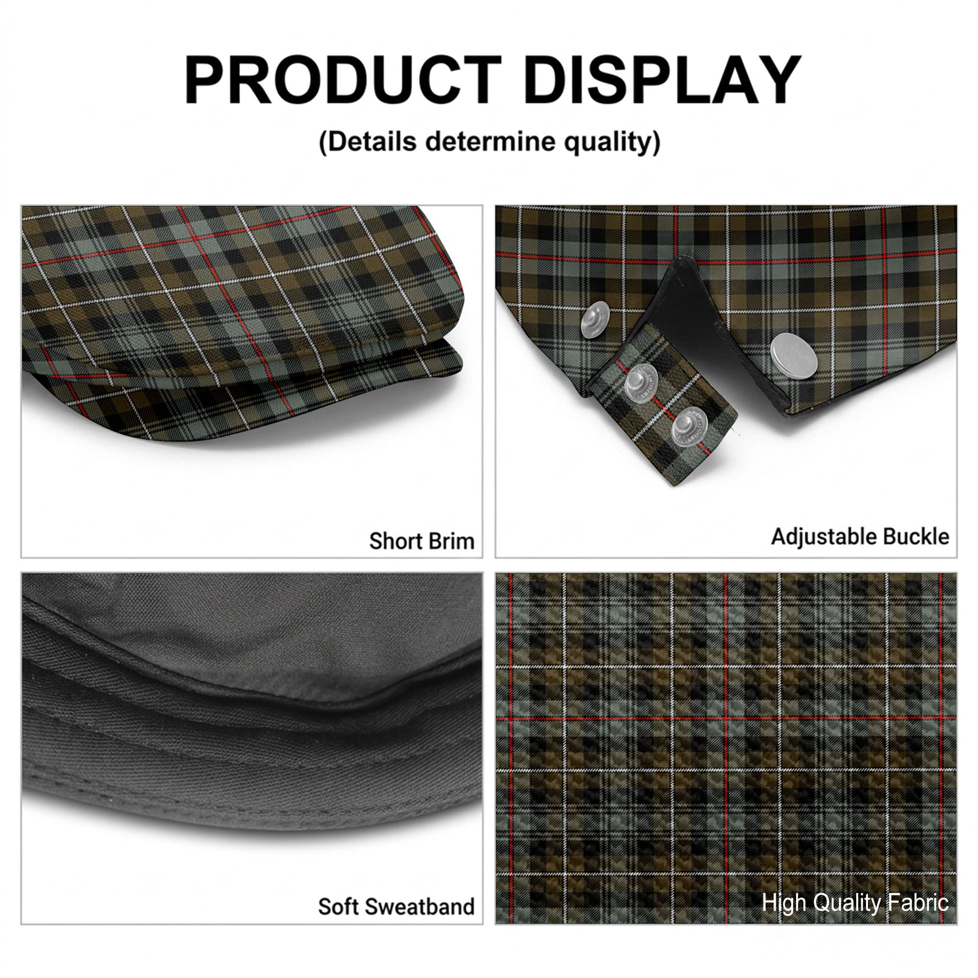 MacKenzie Weathered Tartan Flat Caps