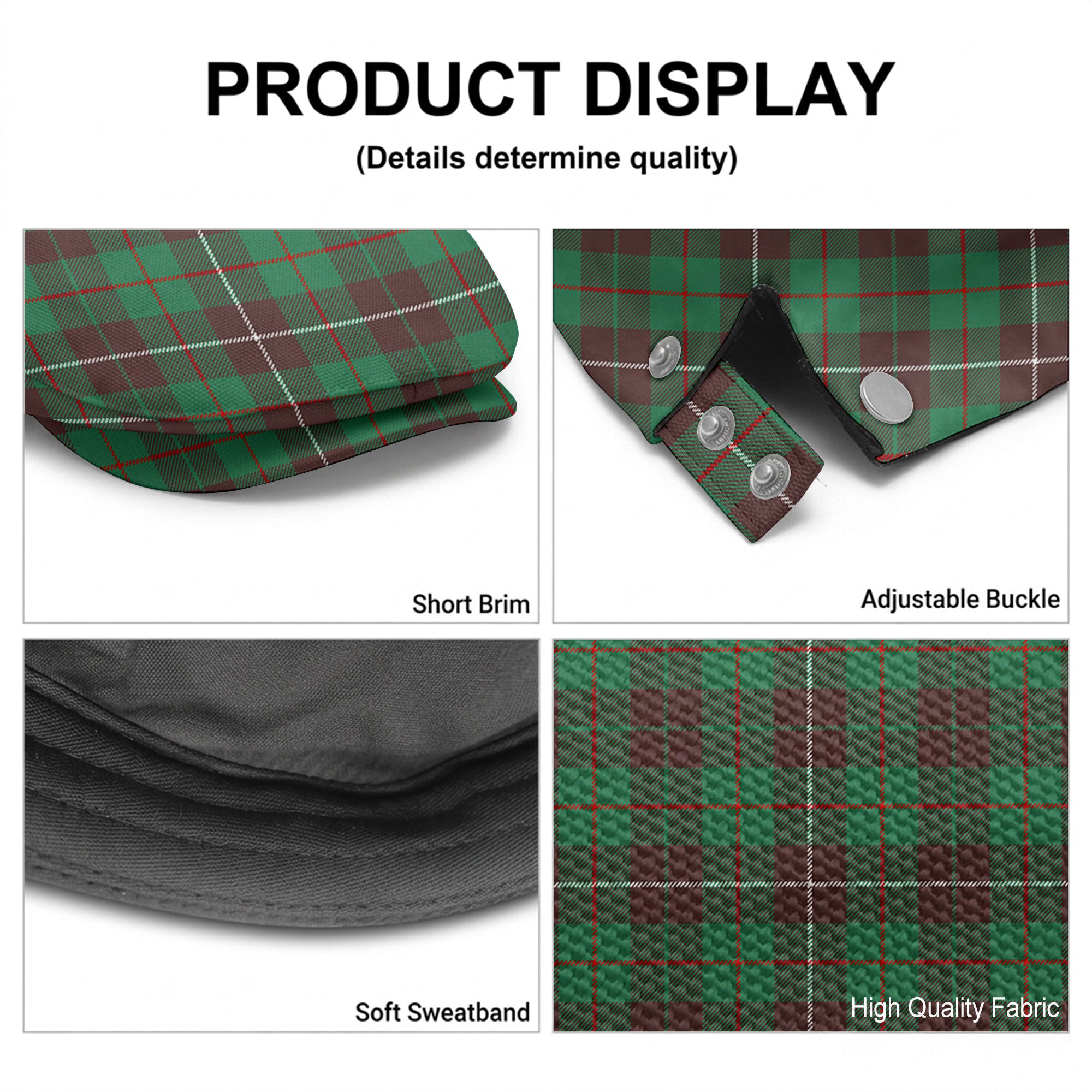MacKinnon Hunting Ancient Tartan Flat Caps