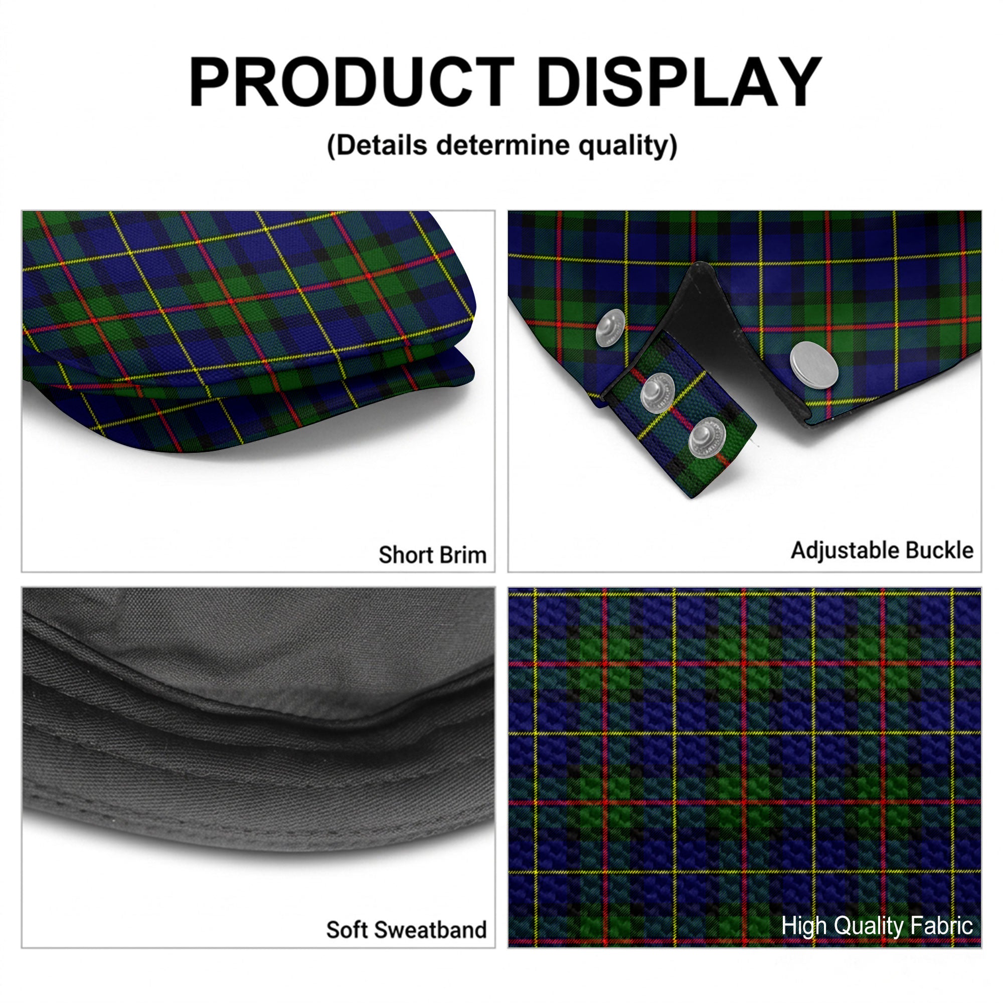 MacLeod of Harris Modern Tartan Flat Caps
