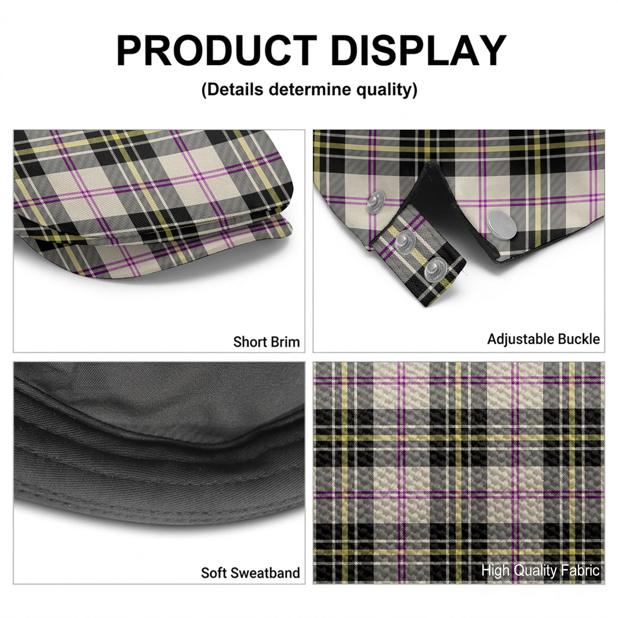 MacPherson Dress Ancient Tartan Flat Caps