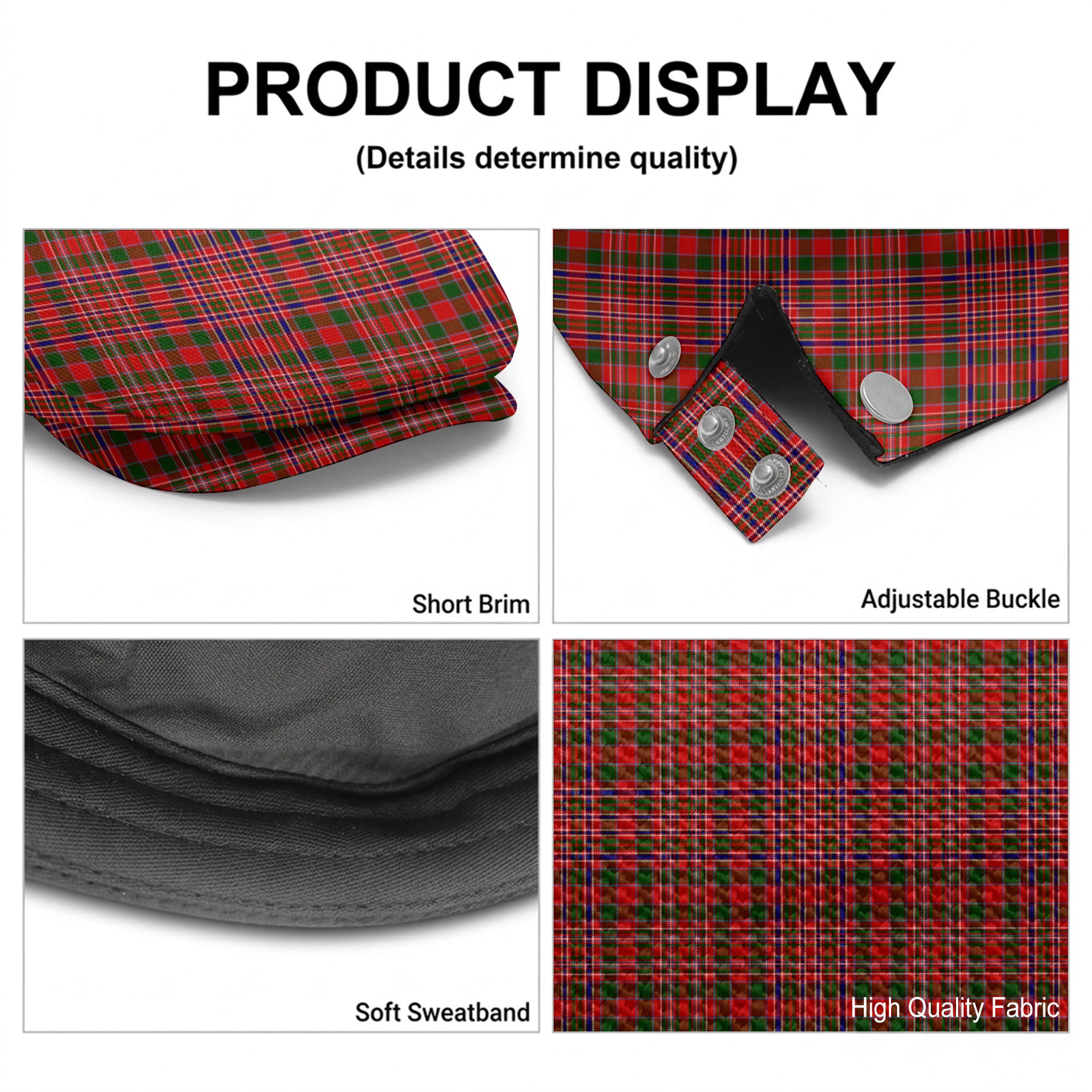 McAlister Modern Tartan Flat Caps