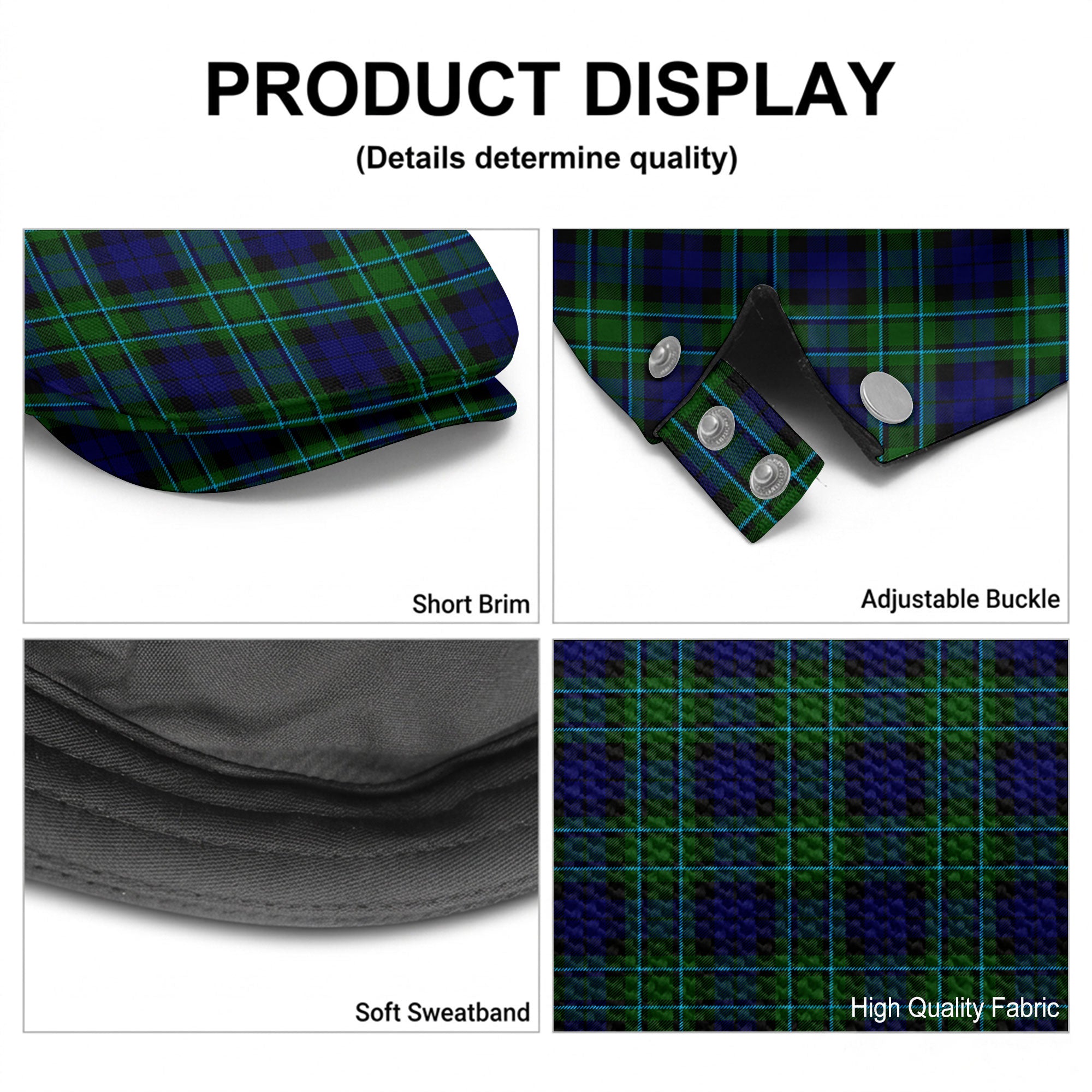 McCallum Modern Tartan Flat Caps