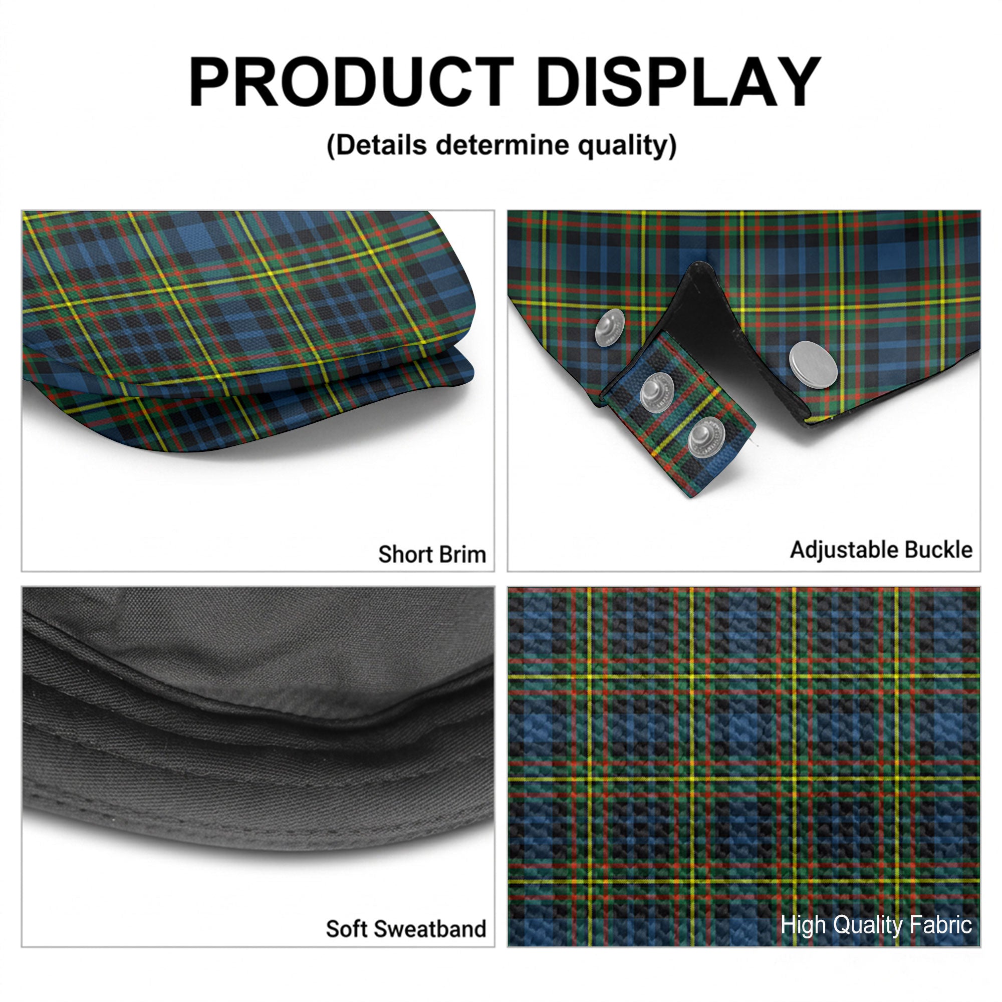 McClellan Ancient Tartan Flat Caps