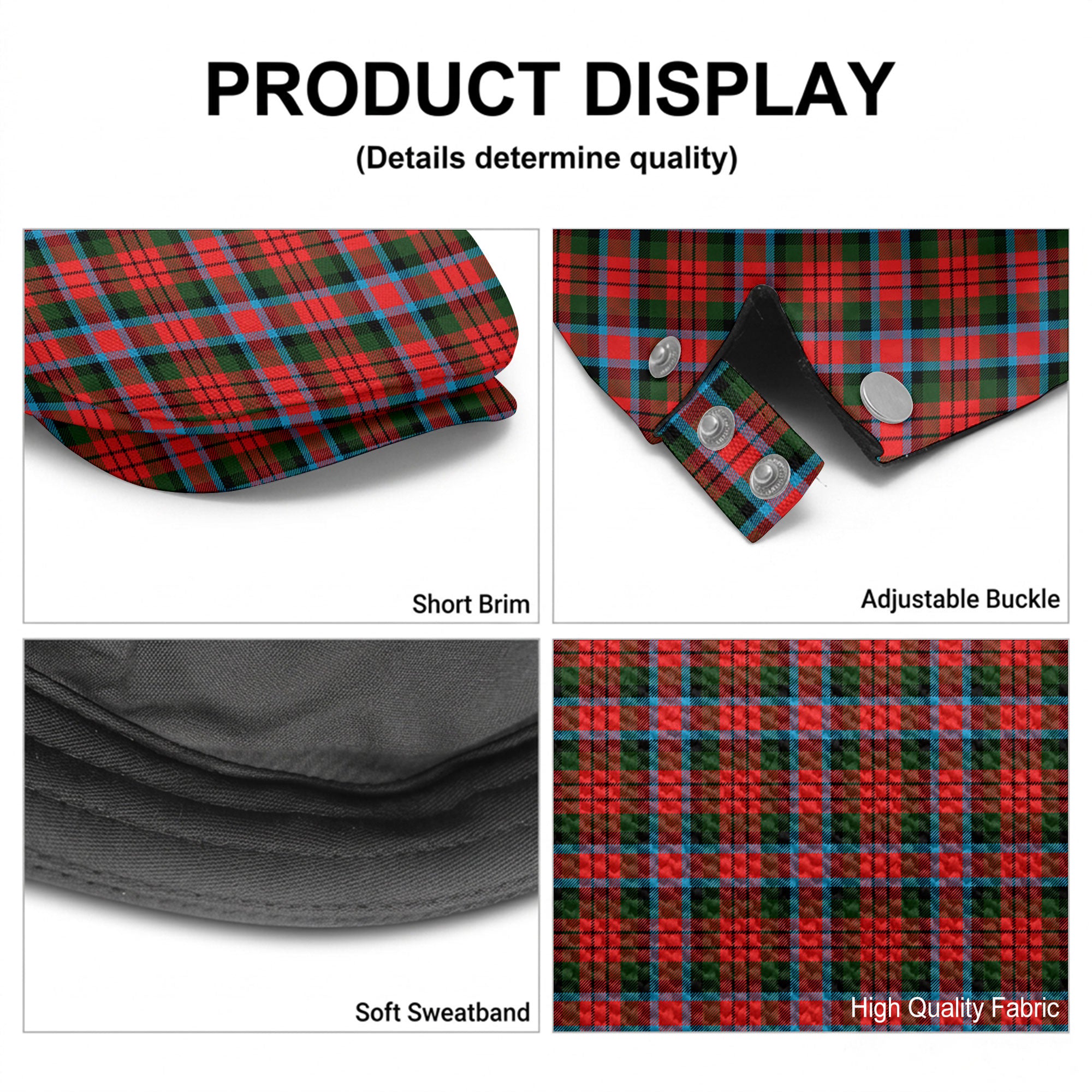 McDuff Modern Tartan Flat Caps
