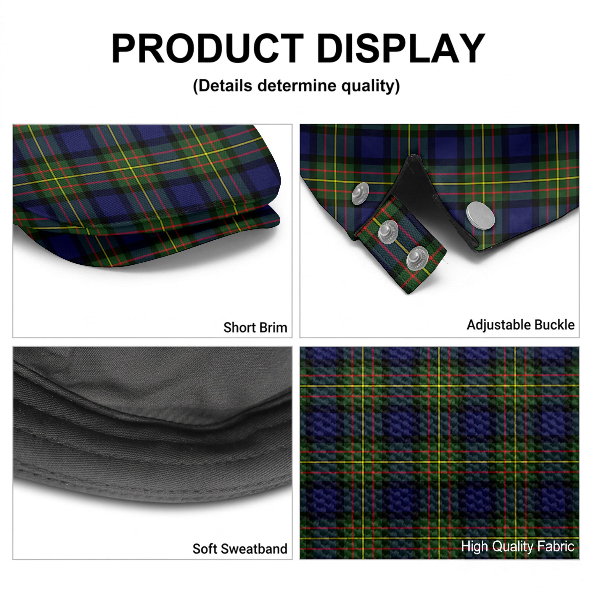 McLaren Modern Tartan Flat Caps